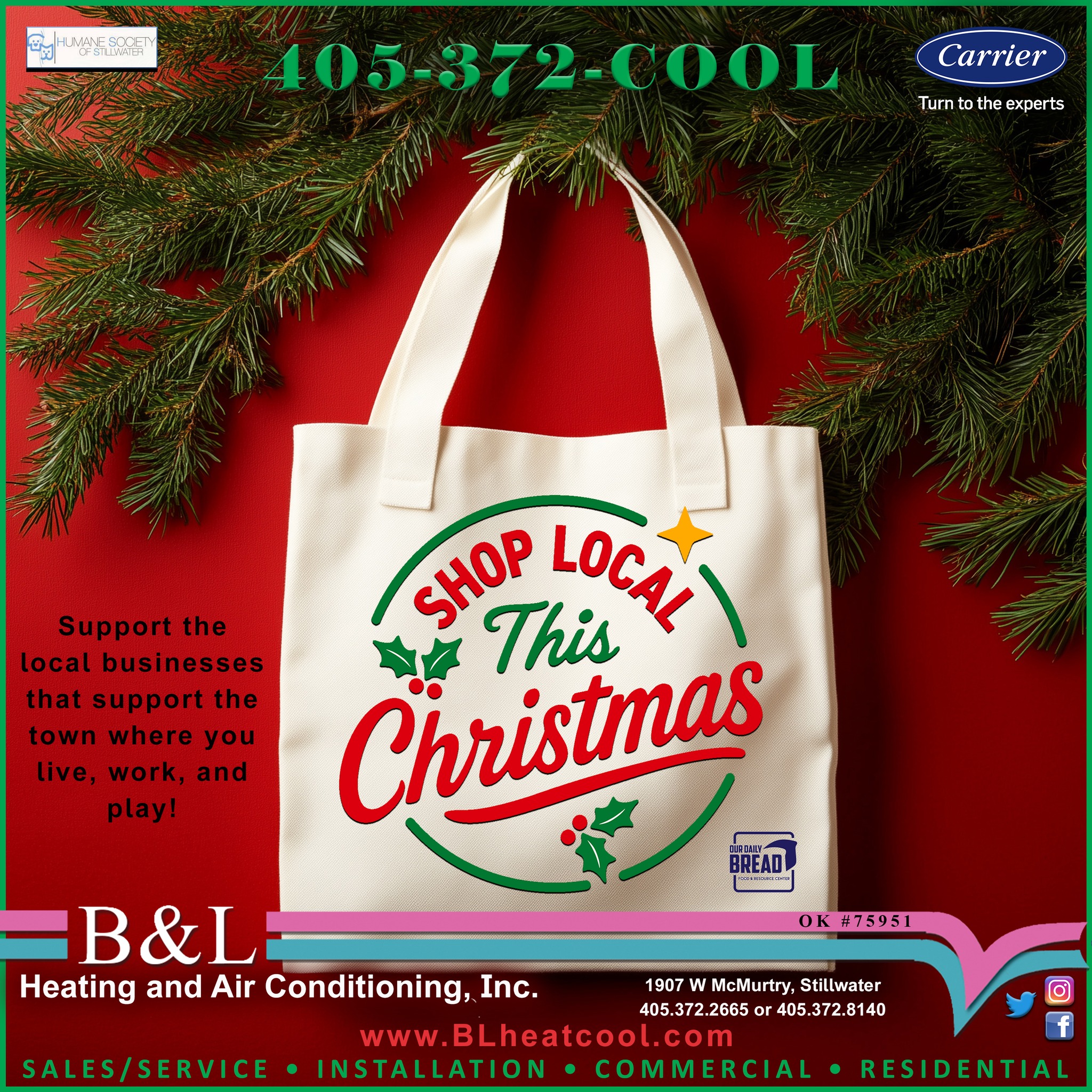 This is the time of year to support ALL your local businesses here in Stillwater! Happy Shopping!