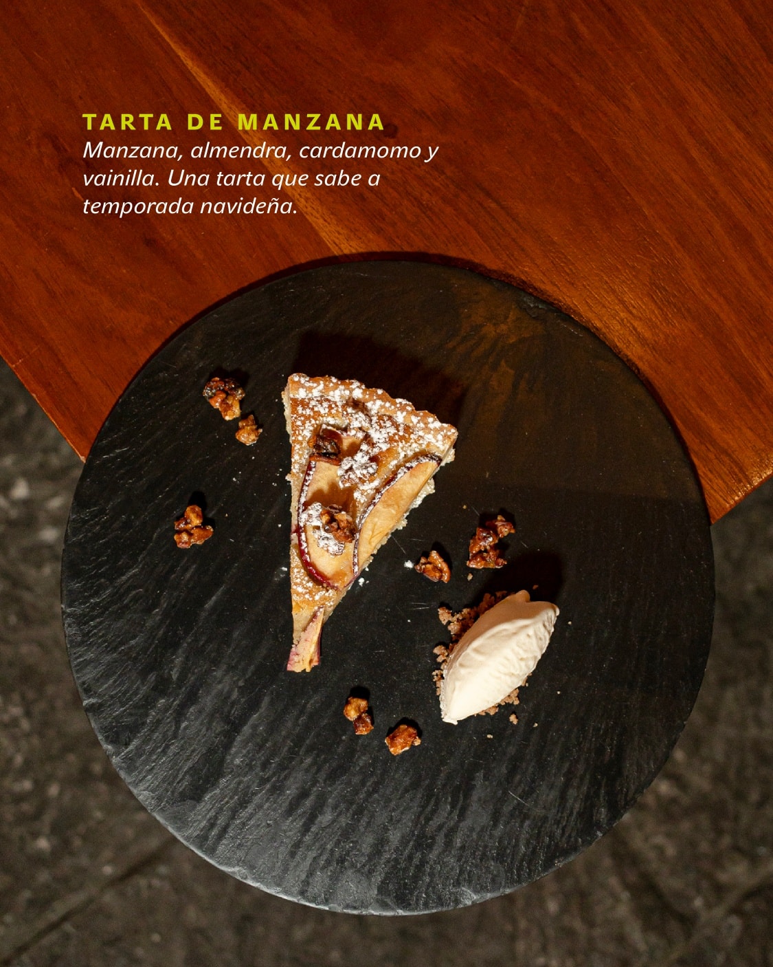 La magia de la navidad empieza con una manzana y termina con nuestra tarta de temporada. 🍎🫓 ¡Disfrútala por tiempo limitado!