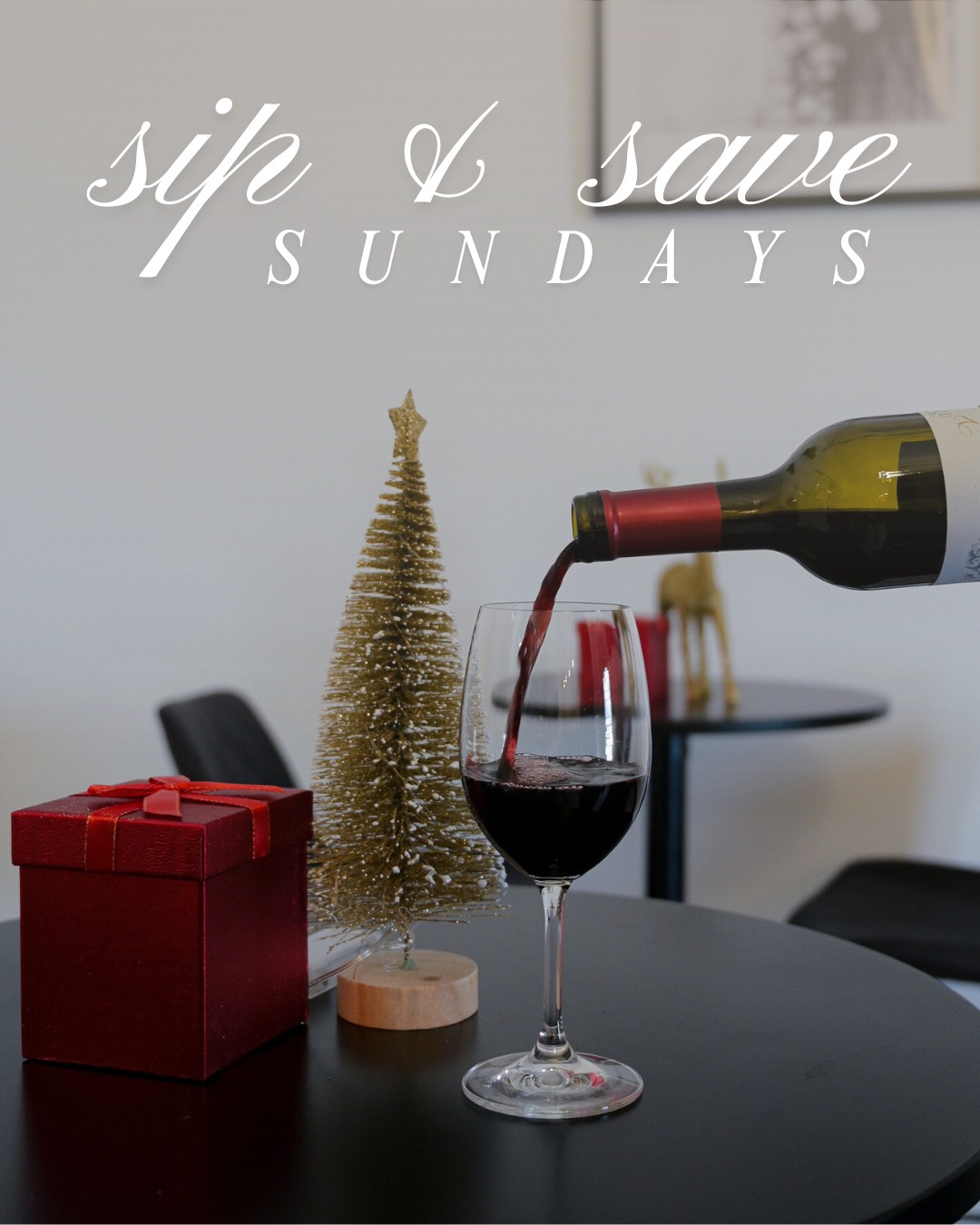 Sip and Save Sundays continue at Vivace!
From 11 a.m. – 5 p.m., treat yourself to ½ off tasting flights or wine by the glass with any bottle purchase. Our charcuterie boards are made to be savoured alongside your favourite wine — the perfect pairing for a relaxing afternoon.