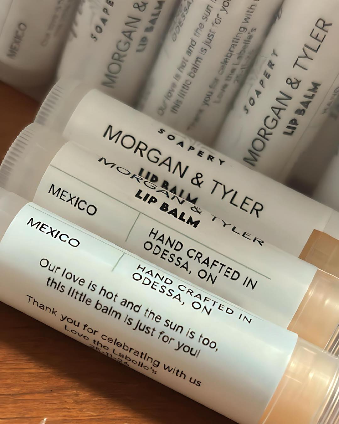 We made 60 custom lip balms as a sweet surprise for a very special bride celebrating her wedding in beautiful Mexico. 🌺✨
Even though we couldn’t be there in person, we were still honoured to be part of her big day in our own little way.
Congratulations to the lovely couple, Morgan & Tyler — wishing you a lifetime of love, laughter, and sunny days ahead. 💕🇲🇽💍
#WeddingFavors #MexicoWedding #WeddingSurprise #LipBalmFavors #HandmadeFavors #BrideAndGroom #WeddingDetails #WeddingInspiration #WeddingGifts #CanadaMakers #SmallBusinessLove #MudCreekSoapery #SpecialDay 💍