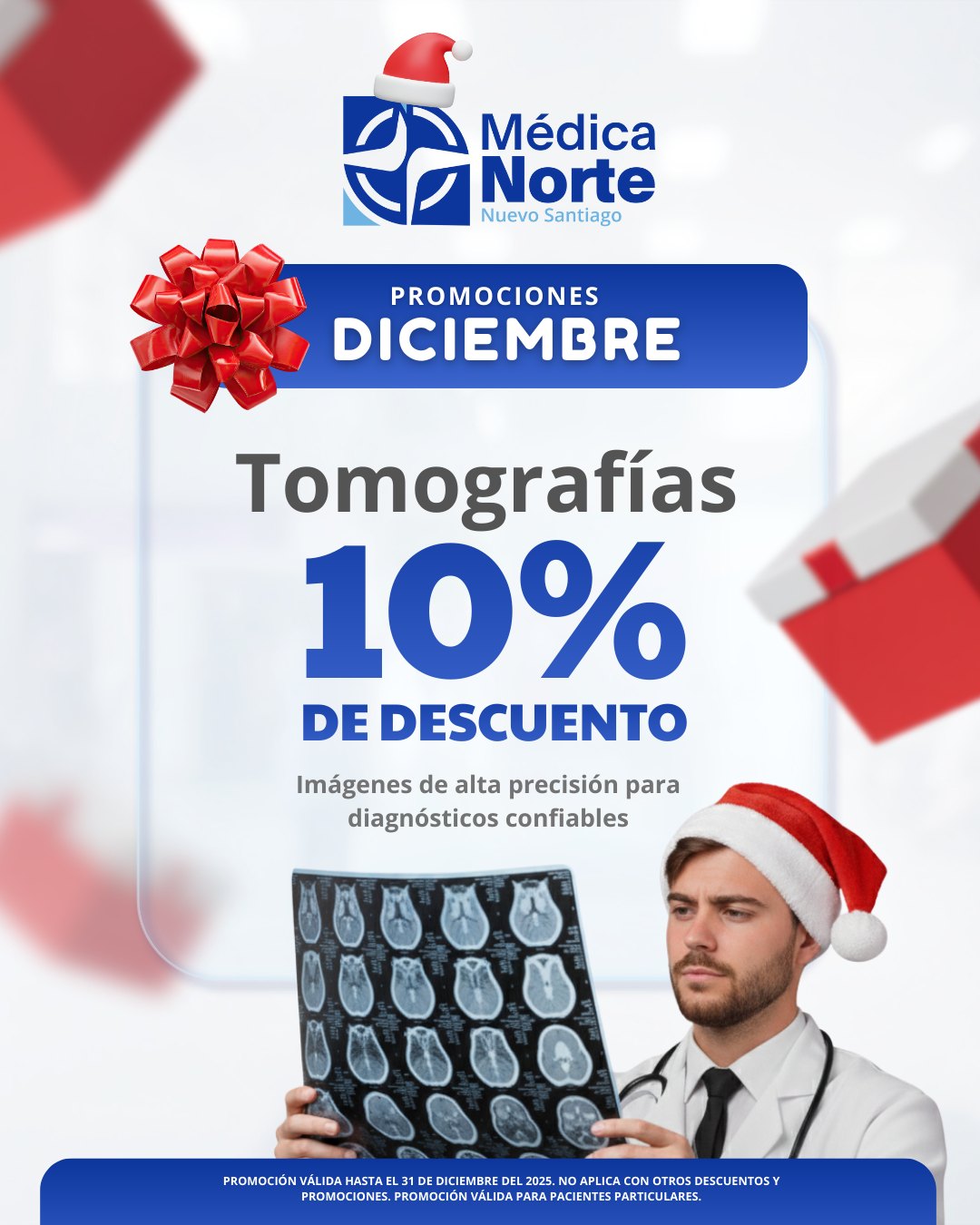 🎄 Empezar el año con claridad también es salud.
Aprovecha el 10% de descuento en tomografías y obtén imágenes precisas que pueden acelerar diagnósticos y ayudarte a tomar mejores decisiones.
Si lo has pospuesto, esta es la oportunidad perfecta para hacerlo.
📞 Agenda tu cita al 950-0047
📱 O por WhatsApp al 6633-0110
Da el paso: empieza el 2025 con respuestas, no dudas.
#Santiago #Tomografia #MédicaNorte #panama