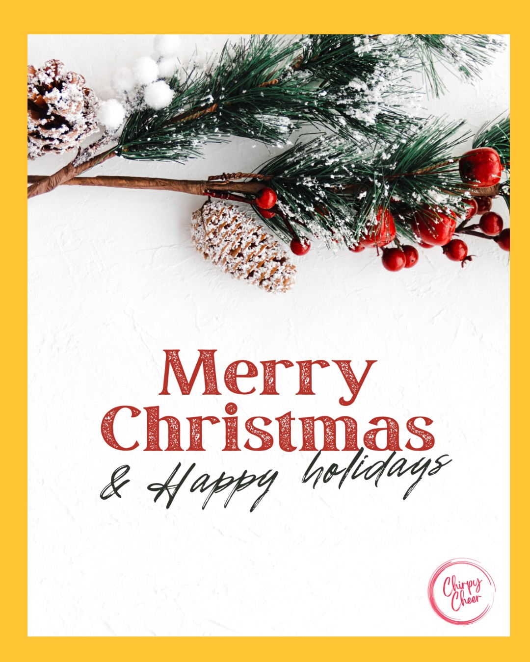 Merry Christmas from all of us at Chirpy Cheer!
We hope your day is full of laughter, love, and memories worth replaying, maybe even a few messages on our retro phone
#ChirpyCheer #MerryChristmas #HolidayMemories