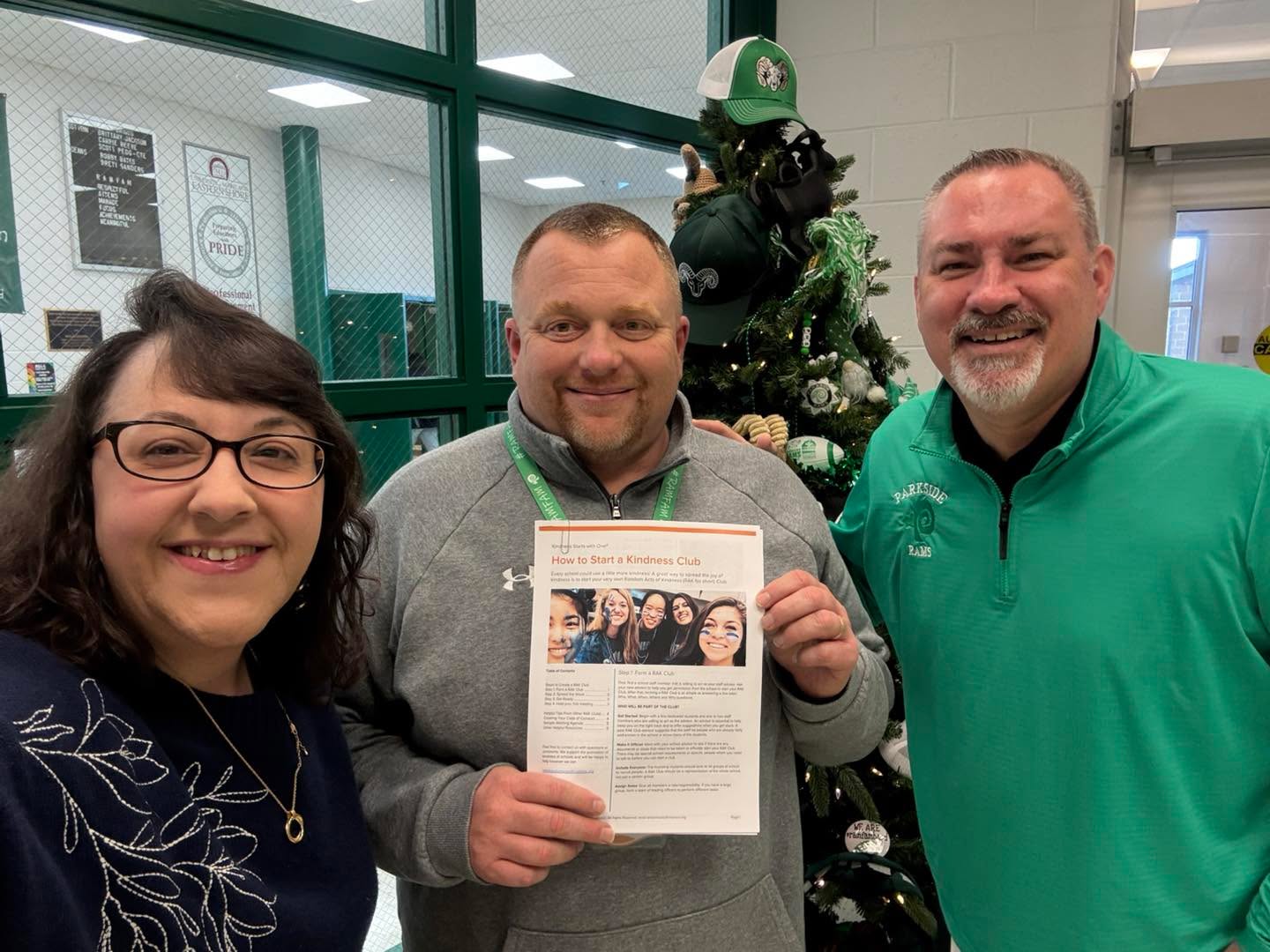 Exciting things are in the works! 🌟 Secretary of Kindness Heather Brooks and @SalisburyUniversity Professor Ryan Weaver connected with Parkside High School to plant the seeds for a new Kindness Club. Stay tuned for what's next!