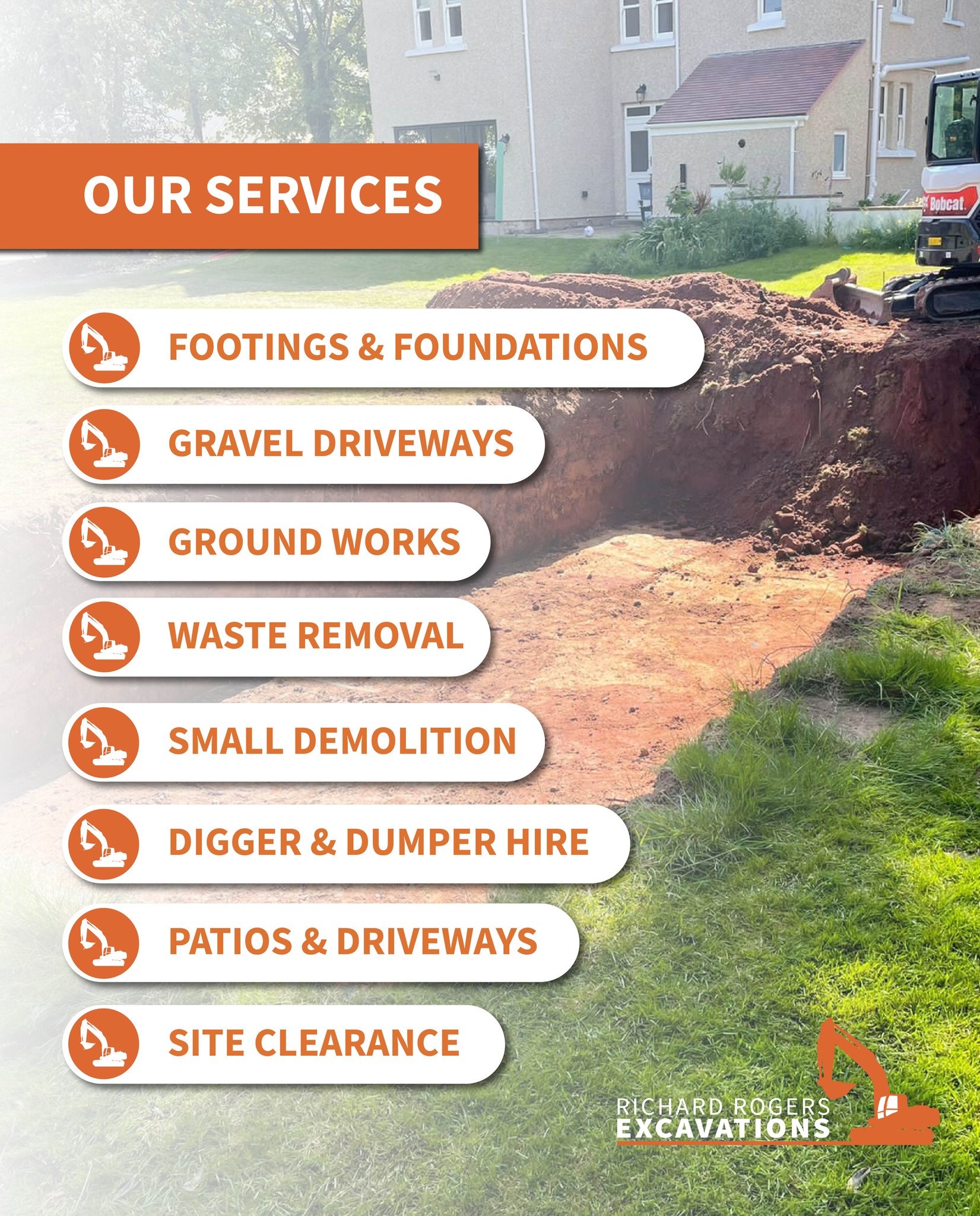 ๐ช๐ต๐ฎ๐๐ฒ๐๐ฒ๐ฟ ๐๐ต๐ฒ ๐ฝ๐ฟ๐ผ๐ท๐ฒ๐ฐ๐ - ๐๐ฒโ๐๐ฒ ๐ด๐ผ๐ ๐๐ต๐ฒ ๐ด๐ฟ๐ผ๐๐ป๐ฑ๐๐ผ๐ฟ๐ธ ๐ฐ๐ผ๐๐ฒ๐ฟ๐ฒ๐ฑ.
From mini digger & dumper hire to full site prep, drainage, foundations, landscaping, driveways and more - Richard Rogers Excavations delivers quality from start to finish.
Ready to get started? Give us a call๐
๐ 07813 603 789
#Groundworks #MiniDiggerHire #DumperHire #ExcavationServices #Driveways #Drainage #Landscaping