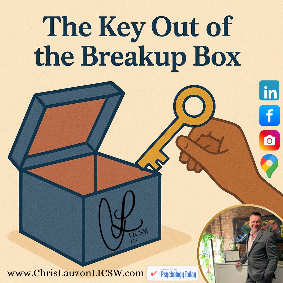 New Blog Post. The ending of a relationship brings new opportunities for growth, but it doesn't always feel that way.
Welcoming new clients; Insurance & Fee For Service
Link in Bio
#MentalHealth #SelfCare #PersonalGrowth #MentalWellness #Mindfulness #Friendship #Fear #EmotionalHealth #MassachusettsMentalHealth #OldMentalMuscle #NewMentalMuscle #SelfImprovement #Trauma #Breakup #MentalStrength #SelfAwareness #WellBeing #PresentSelf #Single #FutureSelf #SelfLove #HealthyCommunication #ChrisLauzonLICSW #TherapyBoston #LICSW #Therapist #Counseling #Clinician #Grief