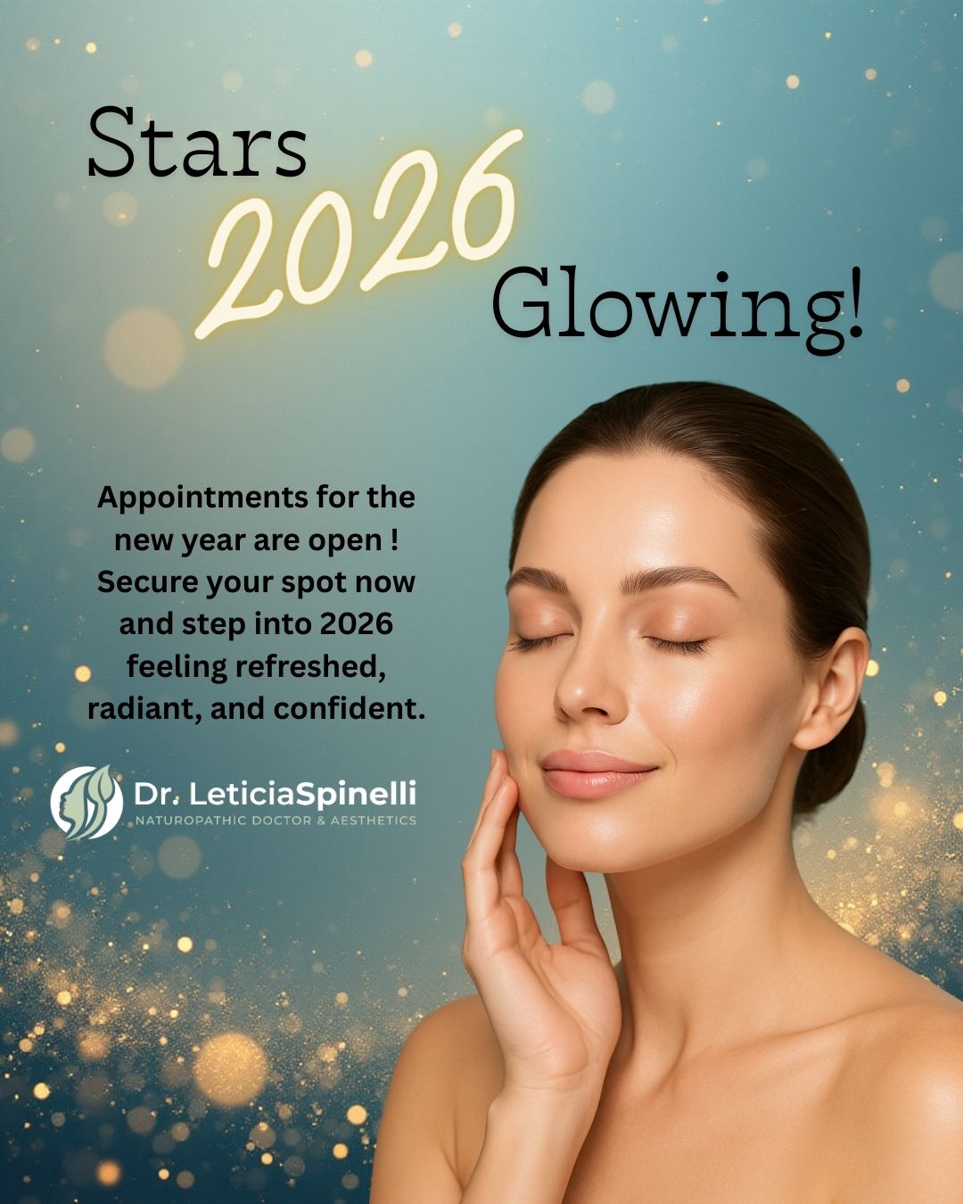 ✨ Start 2026 glowing! ✨
Appointments for the new year are open !
Secure your spot now and step into 2026 feeling refreshed, radiant, and confident.
Because your best year deserves your best self!
📍Dr Leticia Spinelli
#NewYearNewGlow #2026Beauty #BotoxGlow #SelfCareStartsHere #ConfidenceStartsNow #DrLeticiaSpinelli