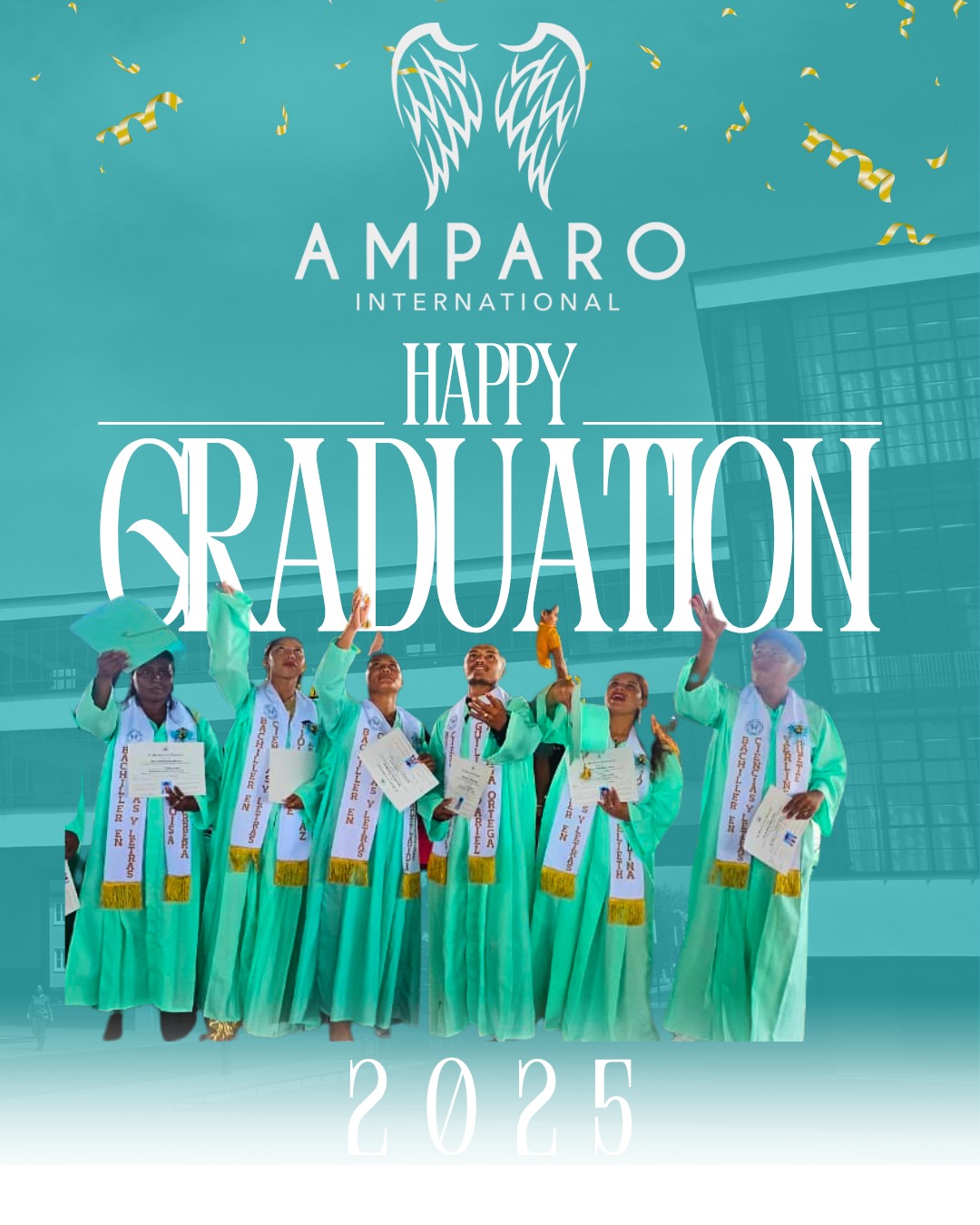 🎓✨ 𝗖𝗼𝗻𝗴𝗿𝗮𝘁𝘂𝗹𝗮𝘁𝗶𝗼𝗻𝘀, 𝗔𝗺𝗽𝗮𝗿𝗼 𝗚𝗿𝗮𝗱𝘂𝗮𝘁𝗲𝘀!✨🎓
Today we celebrate God’s faithfulness in each of your lives. This moment isn’t an ending—it’s the beginning of the beautiful future He has prepared for you. Walk forward with courage, knowing the Lord goes before you.
To our donors and friends: thank you for believing in this mission. Your love and generosity make God’s work at Amparo possible.
The best is yet to come.
________𝗘𝘀𝗽𝗮𝗻𝗼𝗹________
🎓✨ ¡𝗙𝗲𝗹𝗶𝗰𝗶𝗱𝗮𝗱𝗲𝘀, 𝗚𝗿𝗮𝗱𝘂𝗮𝗱𝗼𝘀 𝗱𝗲 𝗔𝗺𝗽𝗮𝗿𝗼! ✨🎓
Hoy celebramos la fidelidad de Dios en la vida de cada uno de ustedes. Este momento no es un final, sino el comienzo del hermoso futuro que Él ya preparó para ustedes. Sigan adelante con valentía, confiando en que el Señor va delante de sus pasos.
A nuestros donantes y amigos: gracias por creer en esta misión. Su amor y generosidad hacen posible la obra de Dios en Amparo.
Lo mejor aún está por venir.
#AmparoGraduation #FaithInAction #ColegioAmparo #SomosAmparo