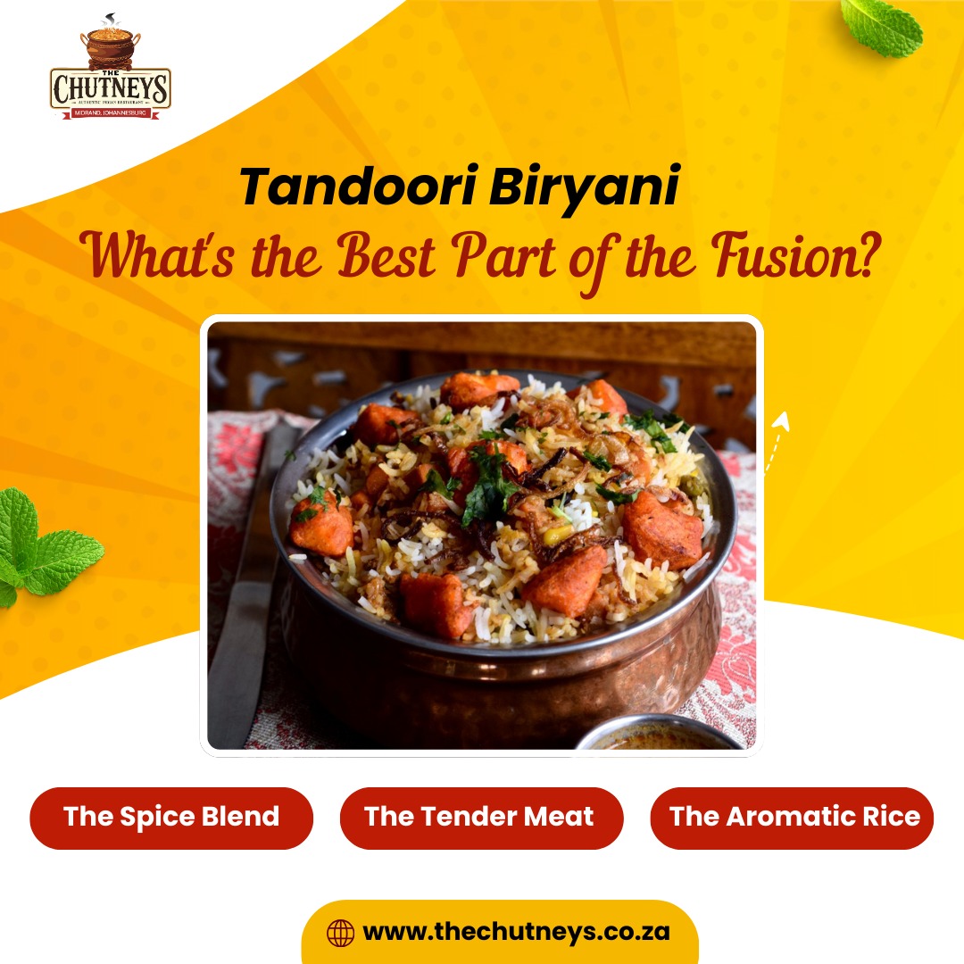 When smoky Tandoori meets fragrant, layered Biryani, one element takes the spotlight… Can you guess which?
Is it the Spice Blend, the Tender Meat, or the Aromatic Rice?
Comment your pick below!
Follow us on social media for more info👇
Insta - @thechutneysrestaurant https://www.instagram.com/thechutneysrestaurant?igsh=ZXo0bzg2ZHlwcWlh&utm_source=qr
Fb - https://www.facebook.com/thechutneys
Web - https://www.thechutneys.co.za
#TheChutneys #AuthenticIndianCuisine #TasteOfIndia #FoodLoversParadise #IndianFoodie #FoodiesOfJohannesburg #MidrandEats #tandooribriyani