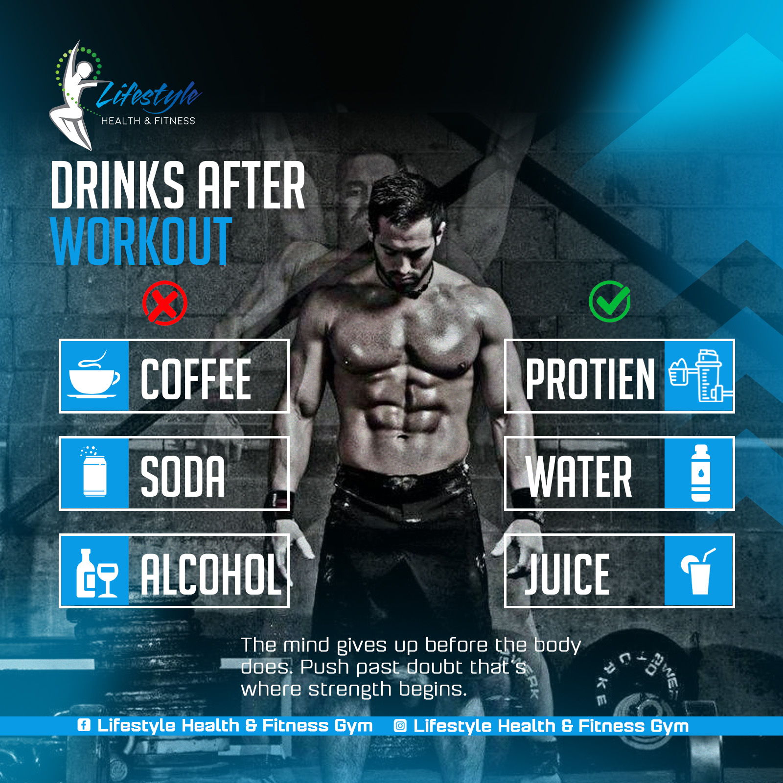 Muscles grow where hydration flows ๐ฆ๐ช
#PostWorkoutDrinks