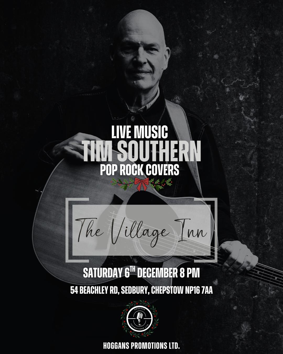 TONIGHT! Tim Southern is bringing you an early xmas gift, in the form of a pop-rock covers set to bring Saturday night to life here at The Village Inn - come on down! 🎶
🗓️ Saturday 6th December - TONIGHT
⌚ 8PM
📍 The Village Inn, Sedbury
#sedburyevents #sedburylivemusic #supportlivemusic #livemusicvenue #SupportLocal #saturdaynight #saturdaynights #saturday