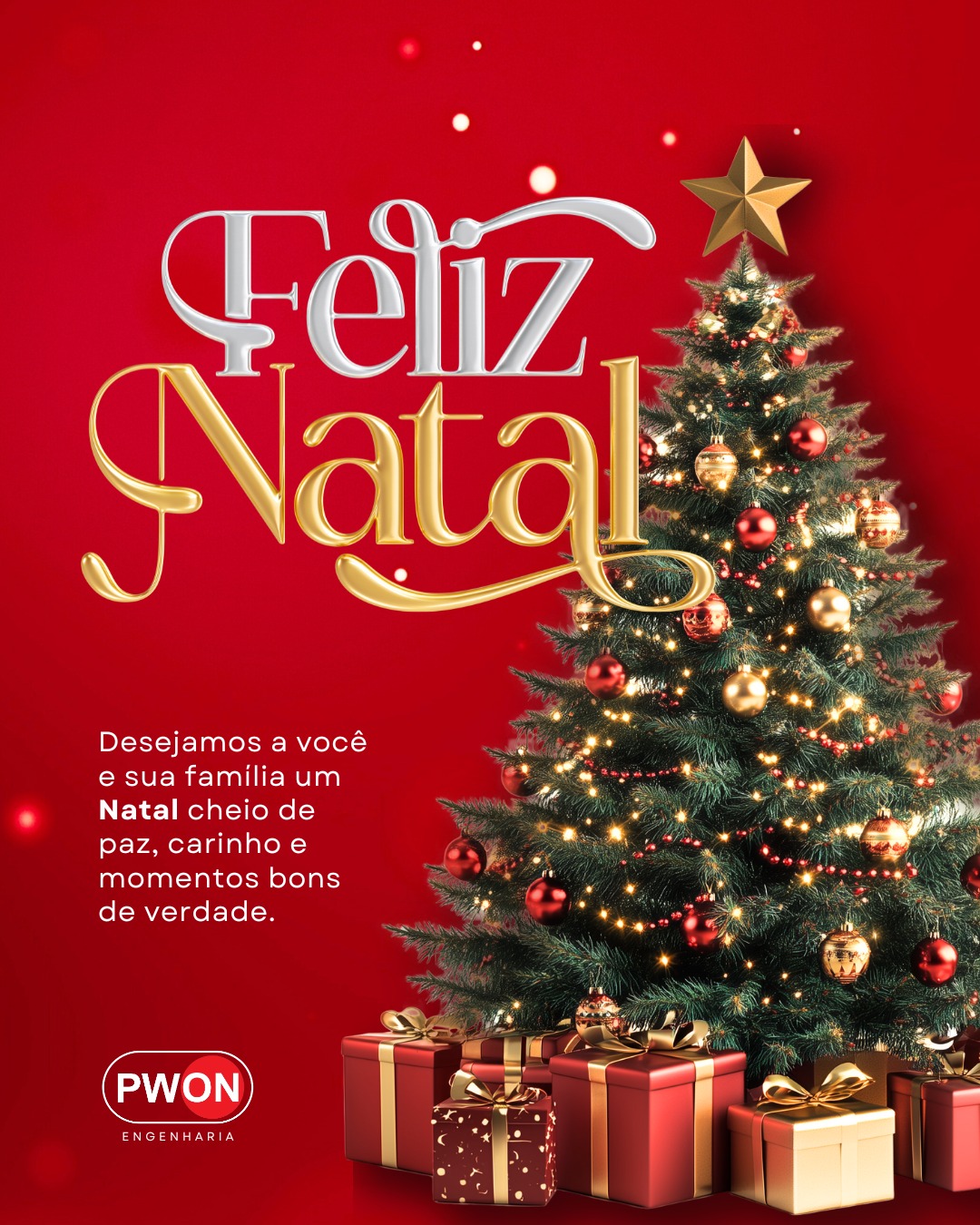 A PWON deseja a você e sua família um Natal tranquilo, bonito e cheio de momentos que valem a pena guardar.
Obrigado por caminhar com a gente ao longo do ano e por confiar no nosso trabalho.
Que a sua casa esteja cercada de paz, cuidado e gente querida, é isso que torna essa data especial.