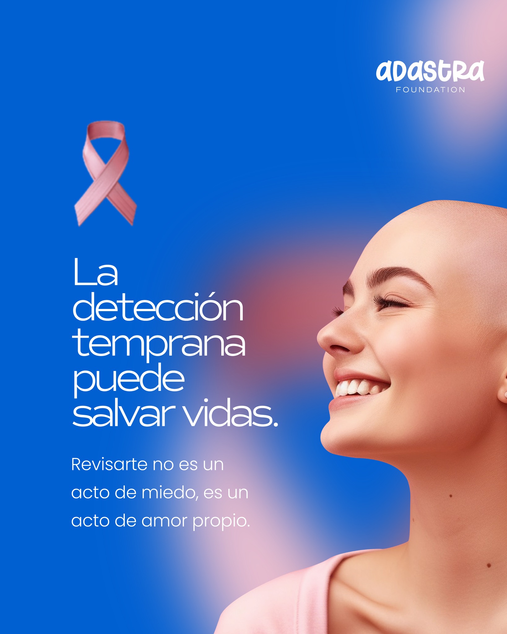 La detección temprana del cáncer de mama puede cambiarlo todo. Revisarte no es un acto de miedo, es un acto profundo de amor propio. Conocer tu cuerpo, escuchar cada señal y atender cualquier cambio te regala la oportunidad de actuar a tiempo y proteger tu bienestar.
El cáncer de mama es mucho más tratable cuando se identifica en sus primeras etapas, por eso es esencial:
✔️ Autoexplorarte una vez al mes
✔️ Realizarte mastografías según tu edad
✔️ Consultar a un médico ante cualquier cambio
Tu salud es prioridad. Cuidarte hoy es invertir en tu vida mañana. Hazlo por ti, por tu futuro y por quienes te aman. 💗🌸