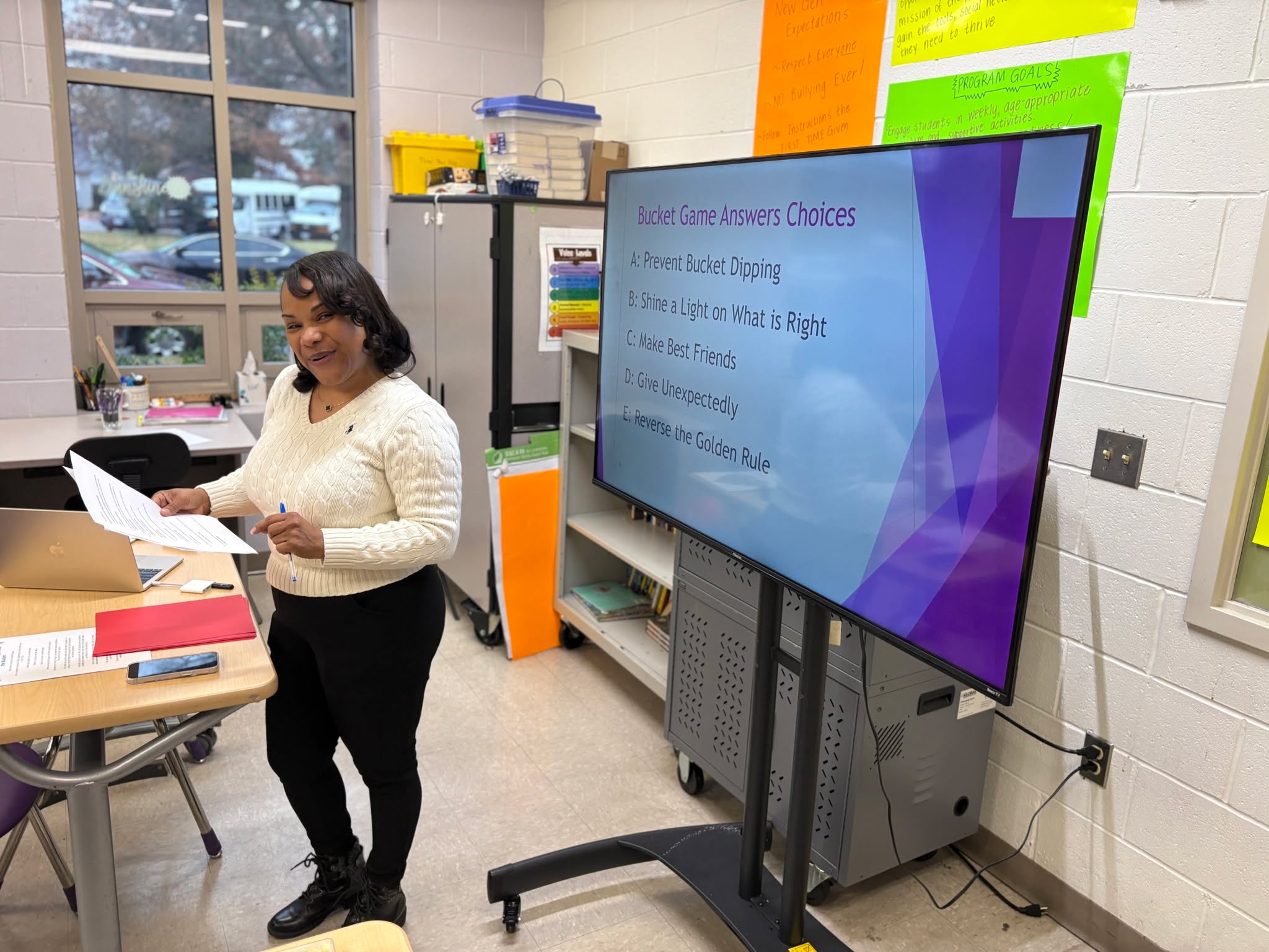 Our Human Resources Manager, Natasha Thomas, shared strategies and wisdom with the Peter Paul staff during yesterday's Administrative Teams meeting. Inspired by the book "How Full Is Your Bucket?," Ms. Thomas encouraged staff to add or remove pompoms from colorful buckets in response to examples of positive and negative interactions.
💡The takeaway: positivity, generosity, kindness, empathy, and attentiveness to those around us can help fill everyone’s bucket. Simple actions, such as noticing others’ preferences, offering praise, or avoiding negativity, can have a powerful impact on the entire community.
It's a good reminder, as we approach the holiday season, that this lesson extends beyond the workplace into our neighborhoods and families.
#howfullisyourbucket #EmpathyInAction #HumanResourceManagement #LeadershipInAction