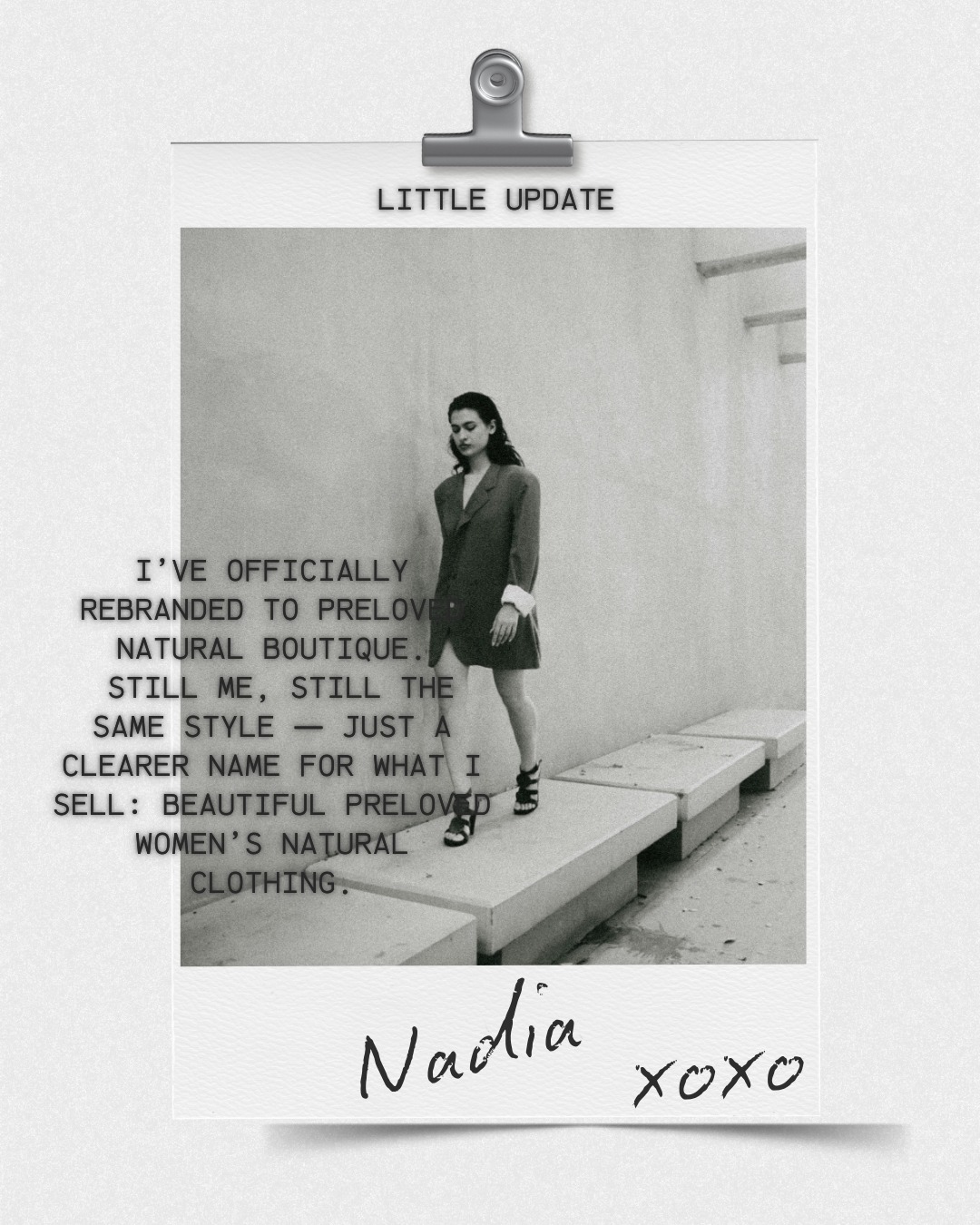 🌿Little update!
I’ve officially rebranded to Preloved Natural Boutique 💚
Still me, still the same style — just a clearer name for what I sell: Beautiful natural preloved Women’s clothing. Thank you for supporting sustainable slow fashion 🌏
- Nadia xoxo
#naturalfibrefashion
#naturalclothingaustralia
#cottonandlinen
#cottondressaustralia
#linendressaustralia
#sustainablewardrobe
#ethicalfashionaustralia
#australianpreloved
#prelovedperth