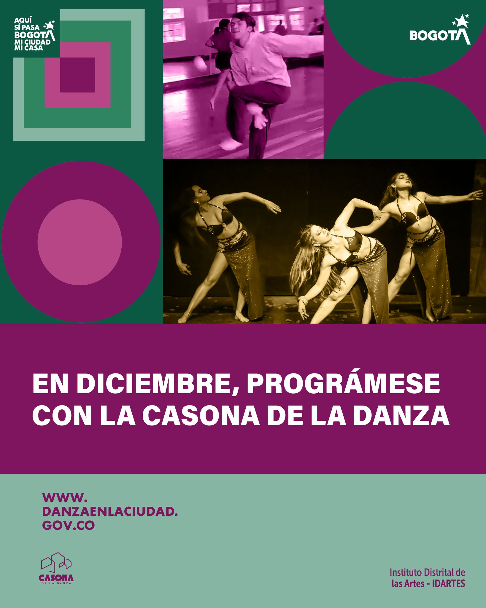 ✨Para seguir abriendo espacios de encuentro para los agentes de la danza en Bogotá, La Casona de la Danza presenta la programación de diciembre diseñada para explorar el cuerpo, la salud, el autocuidado y la reflexión en torno al movimiento.
Durante ese mes encontrará propuestas que van desde el taller 'La expresión interna en la danza árabe' hasta el taller 'Mover para cuidar: danza, cuerpo y movimiento', entre otras experiencias pensadas para el bienestar y la creación colectiva.
🎟️ Entrada libre con inscripción previa
📲 Inscríbete en el link de la bio
#AquíSíPasa #LaCasonaDeLaDanza