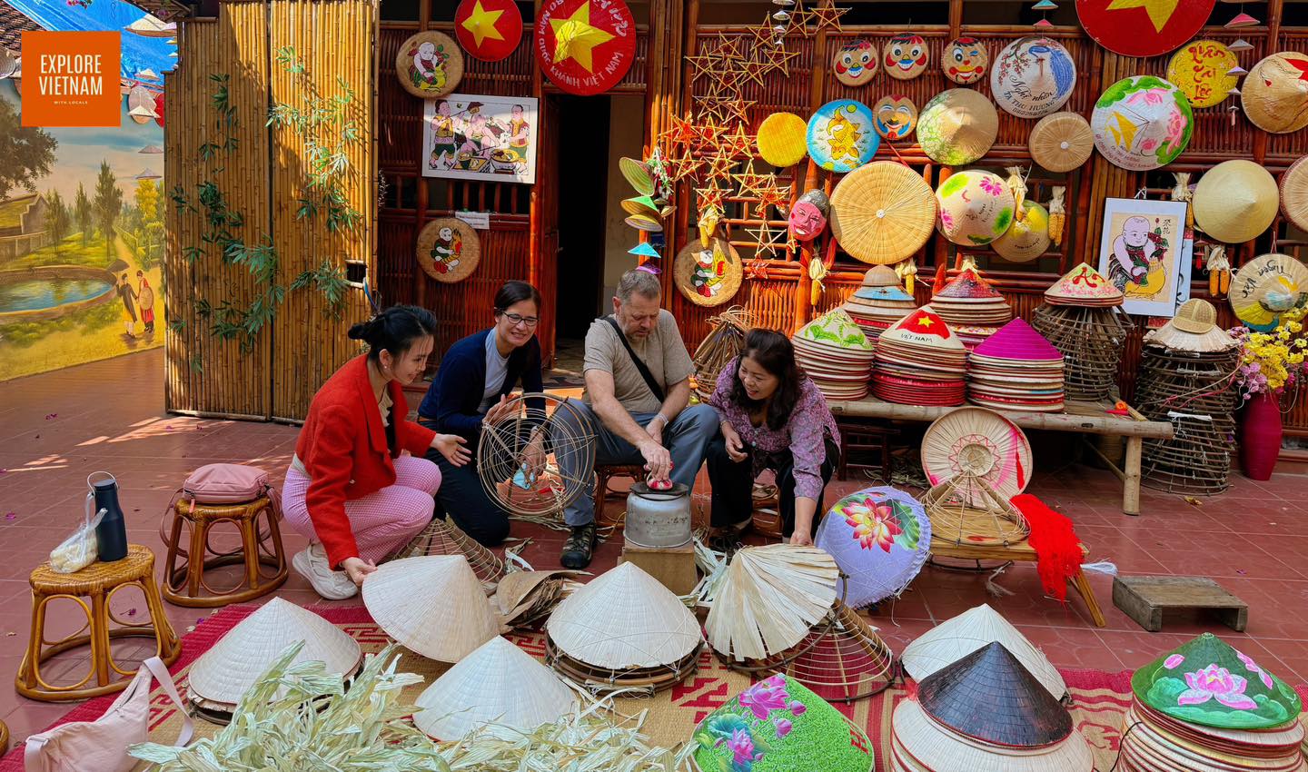 The Vietnamese conical hat, known as nón lá, is one of the most iconic symbols of Vietnam. Made from simple natural materials such as palm leaves, bamboo, and wooden frames, this traditional hat reflects the beauty, practicality, and gentle spirit of Vietnamese daily life.
For generations, nón lá has been worn by farmers working in the rice fields, vendors on bustling streets, and women in elegant áo dài. Its wide circular shape protects people from both the sun and the rain, making it a perfect companion for all seasons.
Beyond its practical use, nón lá represents Vietnamese culture, craftsmanship, and identity. Each hat is carefully handcrafted, with every layer of leaf stitched together by skilled artisans—turning a humble object into a piece of art.
Today, visitors can still see nón lá being made in traditional craft villages. Watching artisans weave, shape, and sew each hat is a beautiful reminder of Vietnam’s timeless traditions and the quiet dedication behind handmade craft.
👉🏻 Message me right away to book your next trip to the Conical hat village - Incense village - Silk Village 3 village in a day tour. It is fun for all ages!
WhatsApp +84 972923235