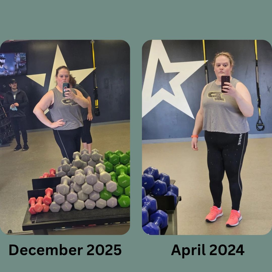 Accidentally wore the same outfit to the gym as I did back in April 2024… so obviously I had to take a side-by-side and play “spot the difference.” 👀😂
And honestly? I’m kinda impressed with myself.
The workouts are doing their thing, even if my eating habits are still… a work in progress. (Shoutout to protein goals and also… cookies. Balance, right?) 🍪💪
I’m not where I want to be yet, but I’m definitely not where I started — and that feels pretty freaking good.
Here’s to showing up, sweating, lifting heavy things, and celebrating every bit of progress along the way. ✨🏋️♀️
#FitnessJourney #FlexFriday #progressnotperfection #StrongerEveryDay #StillShowingUp