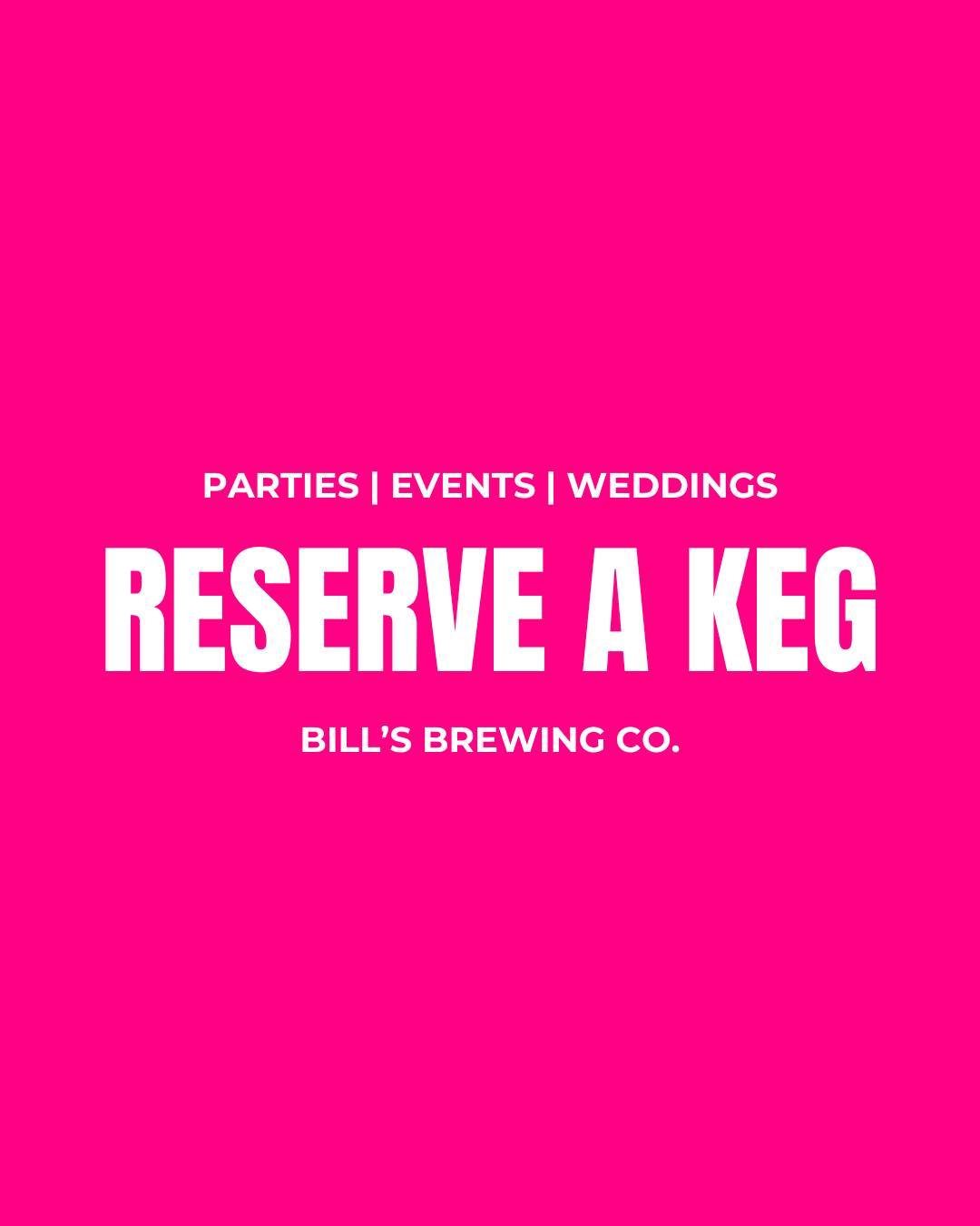 Lock in your keg and keep the party pouring!
→ Pick your favorite brew 🍺
→ Choose a 1/6 or 1/2 barrel 🔄
→ Schedule your pickup 🚗
→ Add any extras like a keg bucket or pump 🪣
→ Pick-up your keg + enjoy!
Cheers to great beer and great company! 🍻
#BillsBrewing #KegReservation #WilmingtonNC #CraftBeer