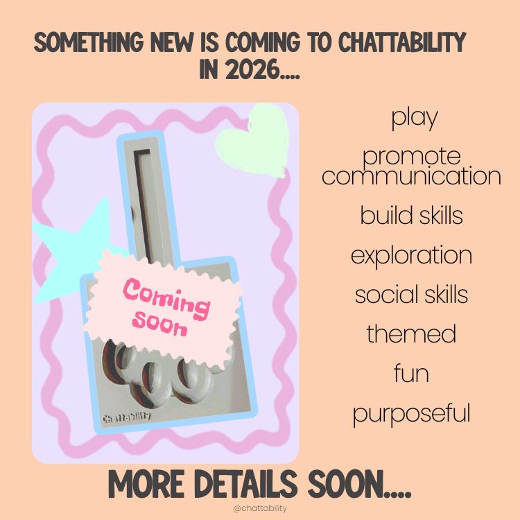 Something new is coming in 2026…
Something playful.
Something purposeful.
Something for every voice and every ability
#communication #BCBA #mom #chattability #SensoryPlay