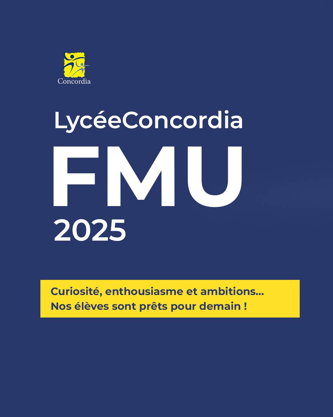 Le FMU 2025 : Une Réussite Totale ! 🎓✨
Le Forum des Métiers et des Universités (FMU) 2025 a tenu toutes ses promesses au Lycée Concordia ! Ce fut une journée riche en rencontres et en échanges pour nos élèves de Terminale, remplie d'opportunités pour leurs études supérieures.
Plus de 15 professionnels étaient présents pour partager leurs expériences et inspirer nos futurs bacheliers.
Nous avons bénéficié d'une grande représentation d'universités venues d'Égypte et de l'étranger.
Événement marquant : Nous avons eu l'honneur d'accueillir pour la première fois en Égypte le prestigieux groupe OMNES Education !
Un grand merci à tous les participants, professionnels, et universités pour avoir fait de ce FMU 2025 un moment clé de l'orientation de nos élèves. L'avenir s'annonce prometteur !
#FMU2025 #ForumUniversitaire #Orientation #ÉtudesSupérieures #LycéeConcordia #Réussite #PostBac