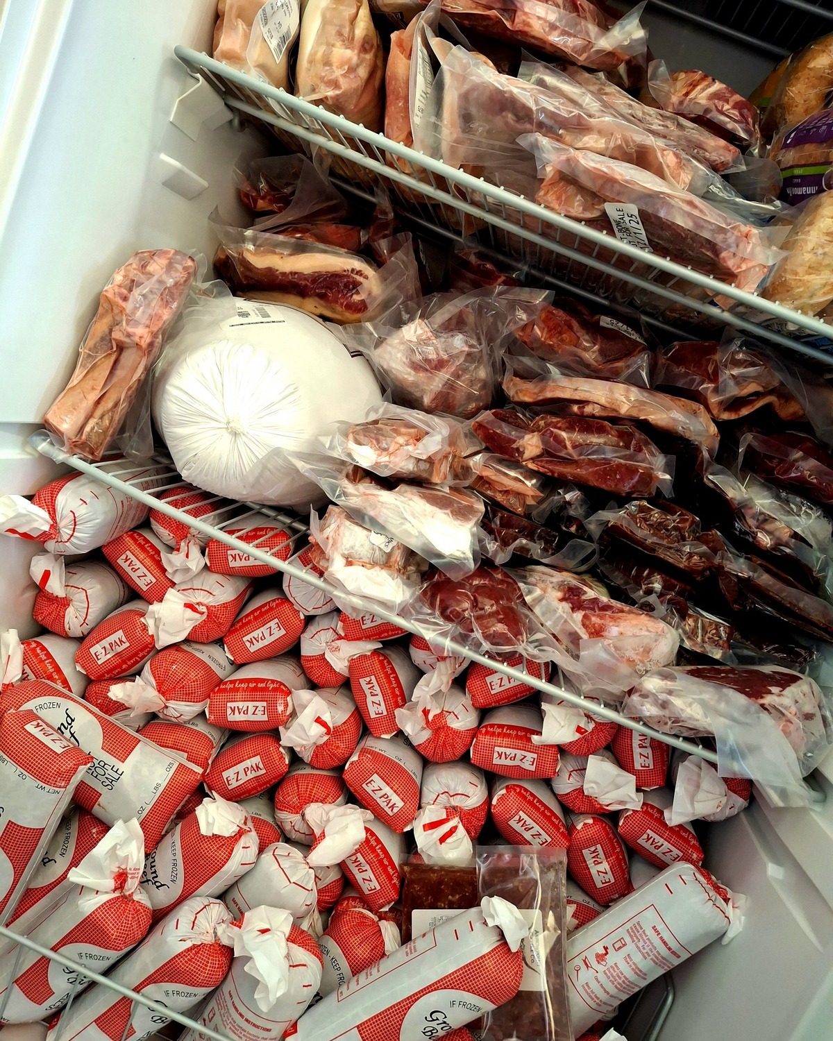 ❤️🥩❤️🍖THIS IS WHAT FOOD SECURITY LOOKS LIKE! We got our yearly half a grassfed beeve from a local NM rancher. We've been doing this for over 10 years! #foodsecurity #realfood #supportlocal