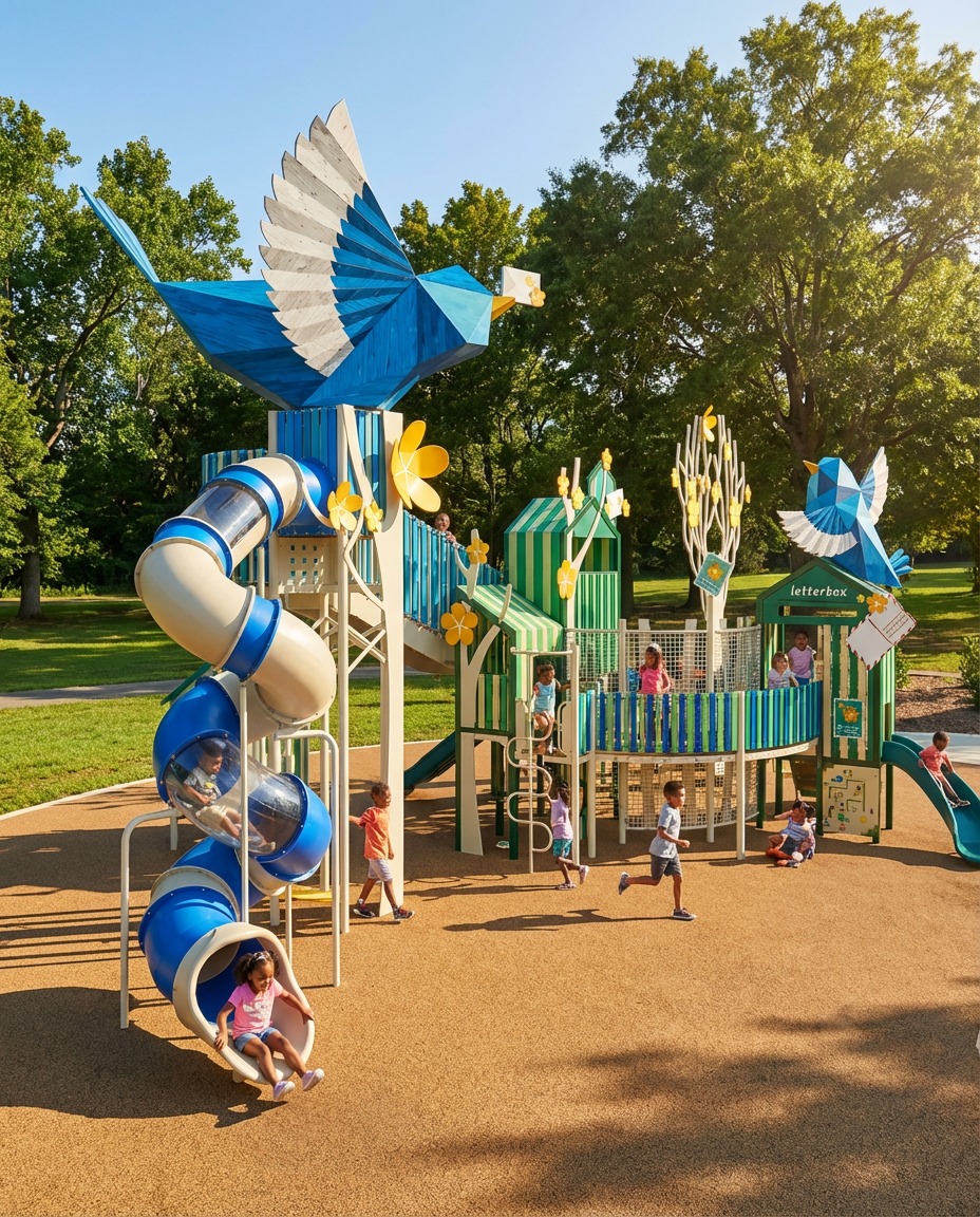 גנית מציגה - מתקן משחקים מרהיב ומודולרי שעף עם הדי…