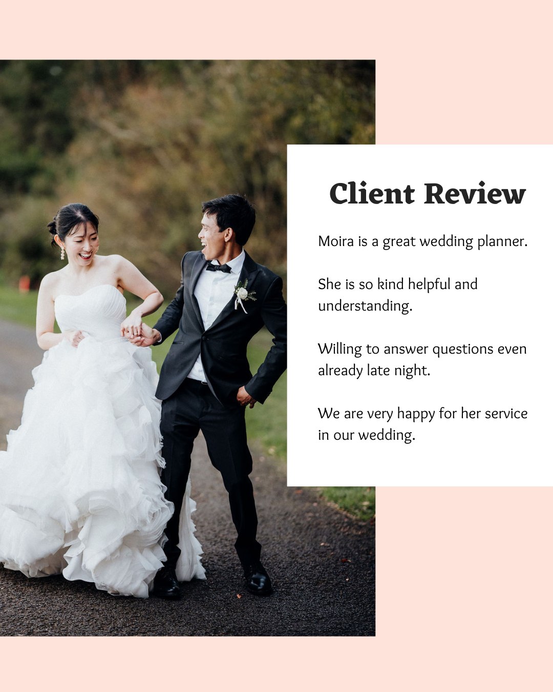 It is a privilege to support couples through their wedding. Thank you for the beautiful review and for letting me be part of your special day.
Photography by @lits.media
#clientlove #lovemail #realwedding #realweddings #weddingplanningchristchurch #christchurchweddings #weddingplannerchristchurch