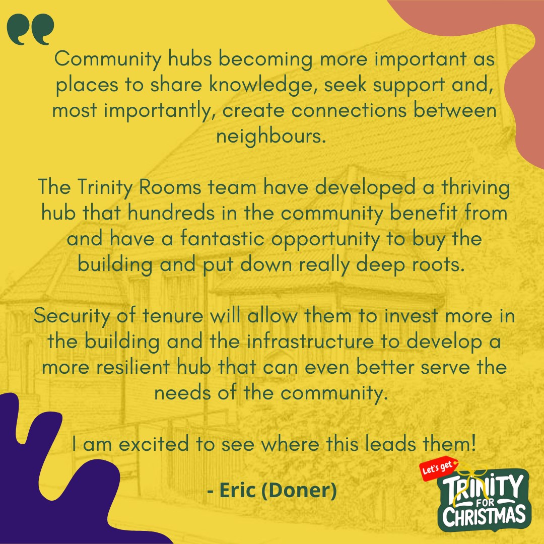Let’s buy our community space together and cement the Trinity Rooms as a place for all in Stroud's Future! 🏡
Donate today at the following link and join us in making a positive difference for so many:
www.stroudtrinityrooms.org/help-buy-trinity
#SaveOurSpace #TogetherWeCan #Stroud #SupportLocal #Nailsworth #Cafe #Gloucestershire #Food #Painswick #SoupKitchen #Inspiring #Volunteering #Donate #Chalford #Friendship #Togetherness #community