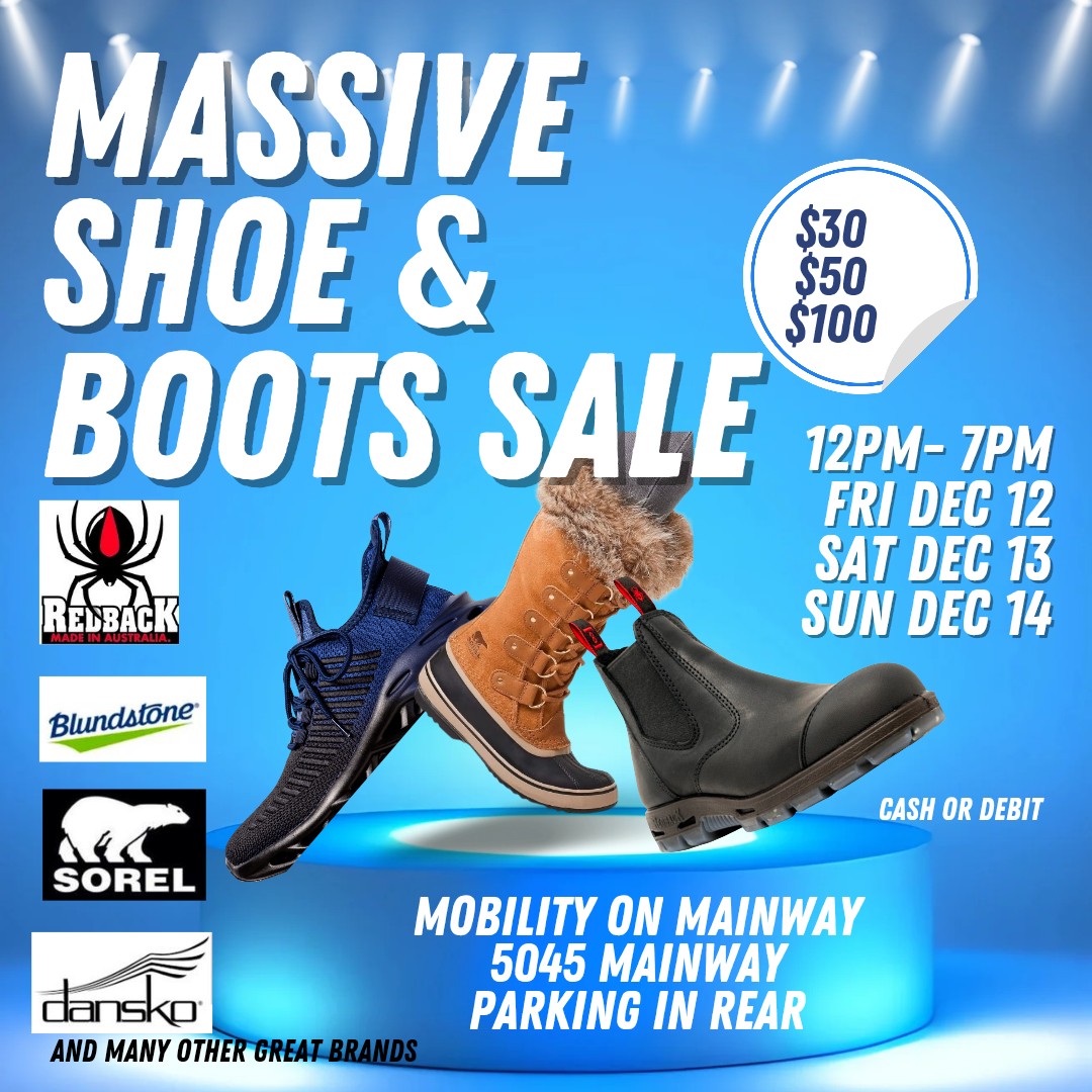 INCREDIBLE SHOE SALE – NEXT WEEKEND ONLY! 🔥
Burlington friends, this is BIG 👇
👢 UGG
👢 Blundstone
👢 Sorel
👡 Birkenstock
…AND MORE!
🟡 STARTING AT JUST $30!
📍 Mobility on Mainway – 5045 Mainway - Burlington( Parking in rear)
⏰ 12pm – 7pm
If you’ve been eyeing quality winter boots or stylish everyday footwear, this is your moment! These brands rarely go on sale this low.
✨ First come, first served
✨ Incredible prices
✨ While quantities last
Tag a shopping buddy + SHARE this with someone who loves a good deal!
#BurlingtonON #ShopLocal #UGG #Blundstone #Sorel #Birkenstock #MobilityOnMainway #WinterSale