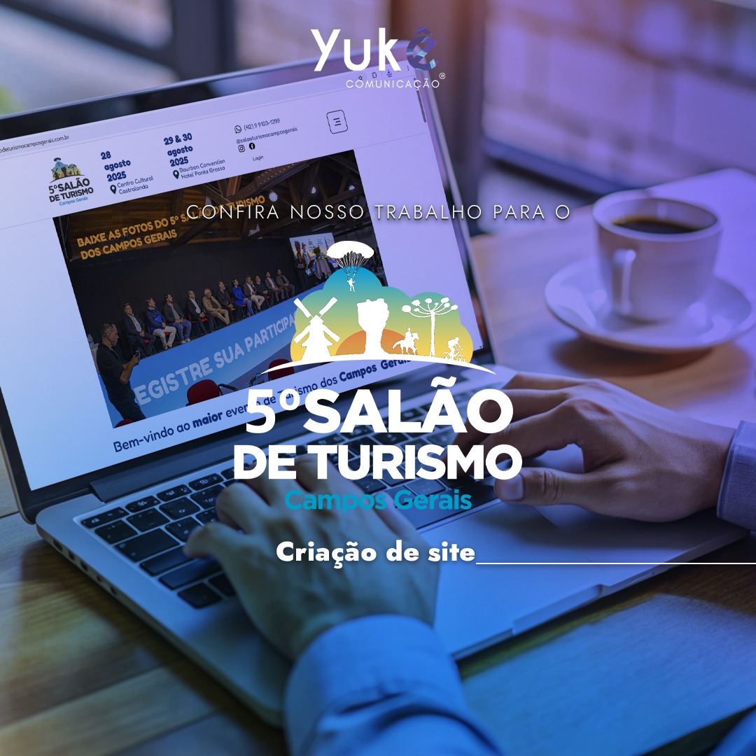 Confira a criação do site para o Salão de Turismo!✨🌍
Cada detalhe foi pensado para valorizar o evento, facilitar a navegação e conectar ainda mais os visitantes.
Um espaço intuitivo, moderno e acessível,feito para transformar curiosidade em cliques.💻