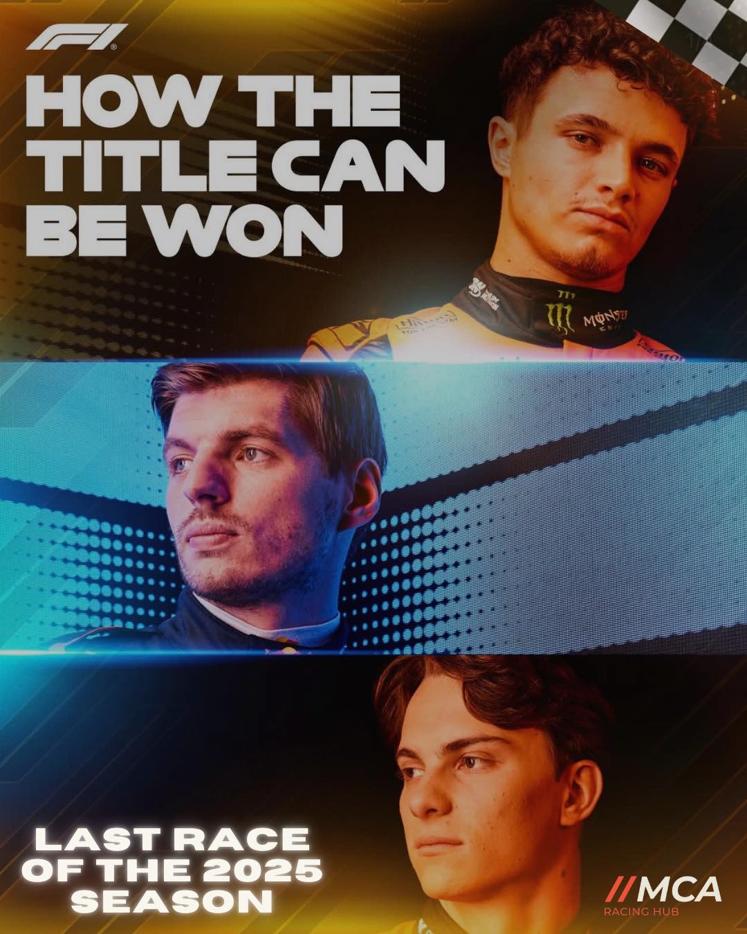 Last race of the 2025 season!!!
#F1 #Formula1 #Verstappen #Norris #Piastri #redbullracing #mclarenf1