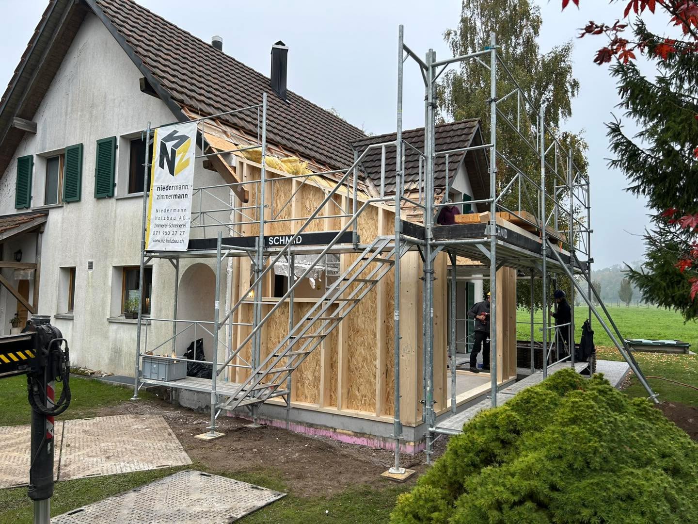 Diesen Anbau durften wir in Algetshausen erstellen.