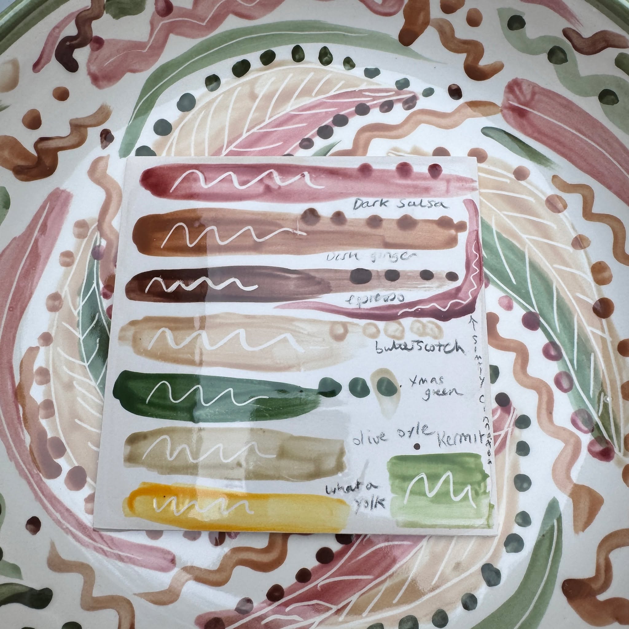 ❤️Another wedding commission, this time and Autumnal one, I regularly do a test tile to check how colour will turn out.😊💍#wedding ❤️❤️❤️