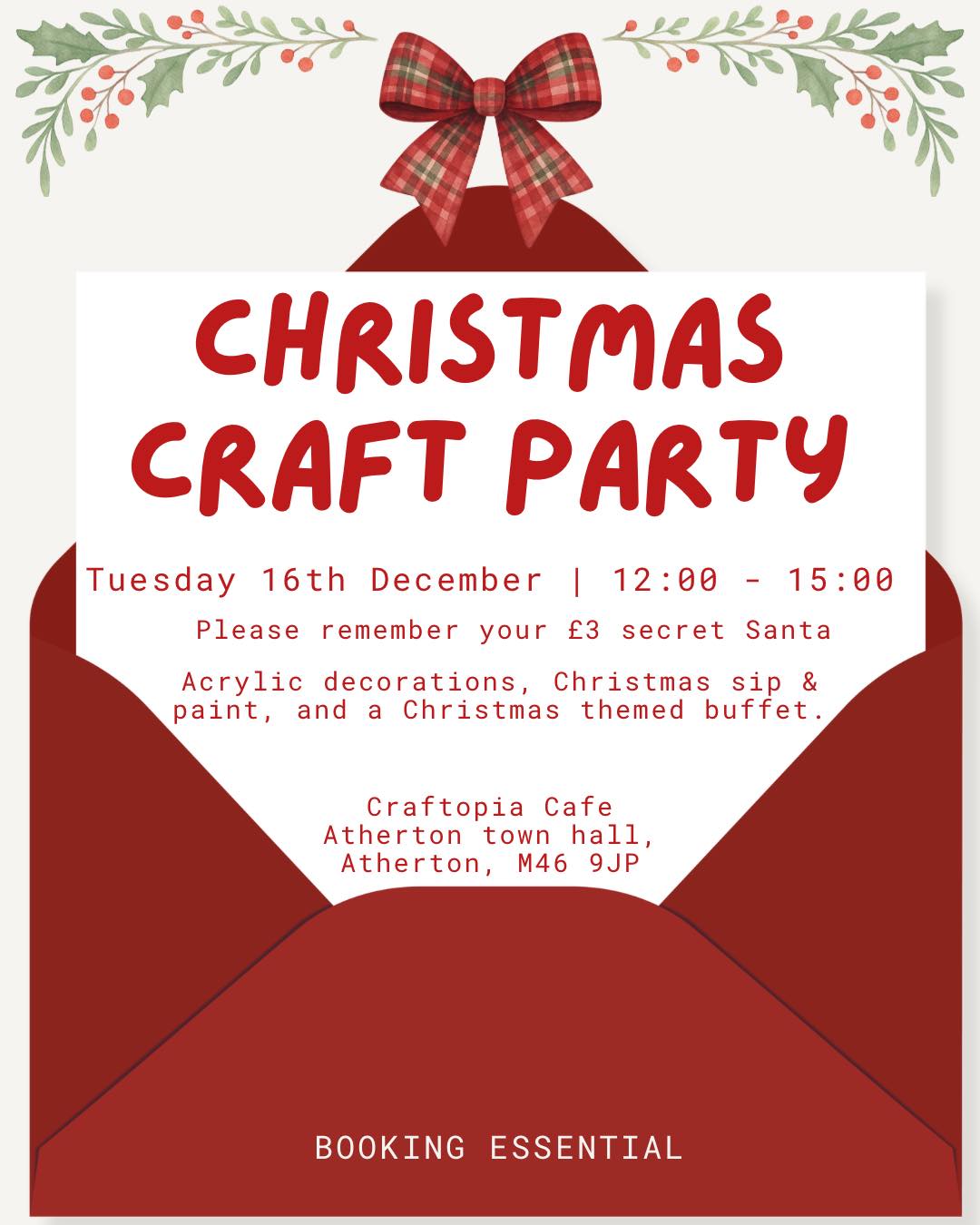 ❄️❄️❄️ Our Christmas party is FULLY BOOKED! ❄️❄️❄️
Thank you to everyone for all of your support this year. It’s been magical.
If you’re booked onto the party, please remember your £3 secret Santa present instead of your usual £3 donation to us.
We can’t wait to see you all. 💖💖💖
Sammie x