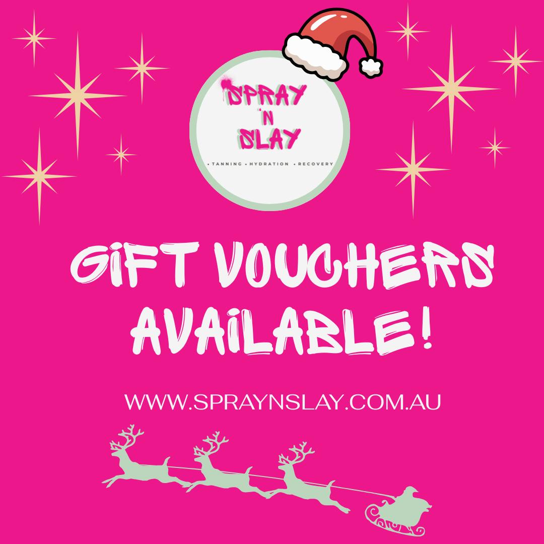 Give the gift of a serious glow-up this year 🔥✨
Got a bestie, partner, workmate or KK who could use a little bronze and a big confidence boost? A Spray n Slay tan voucher is the no-fuss, no-wrap, guaranteed-to-be-used present 😉
Sun-safe, streak-free and extra glowy – they choose the day, we work the magic and they walk out looking like they’ve just had a beach holiday, not a week at work 🏝️
Grab their tan gift voucher here and secure instant legend status: www.spraynslay.com.au