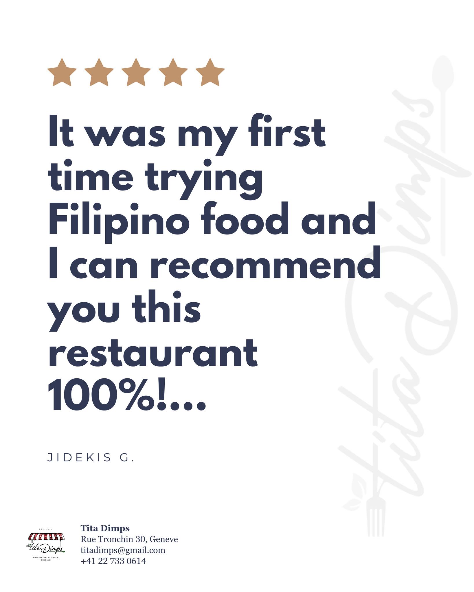 We’re so happy you enjoyed your visit! Hope to see you again soon. ❤️
#geneva #filipinofood #switzerland #FilipinoRestaurant