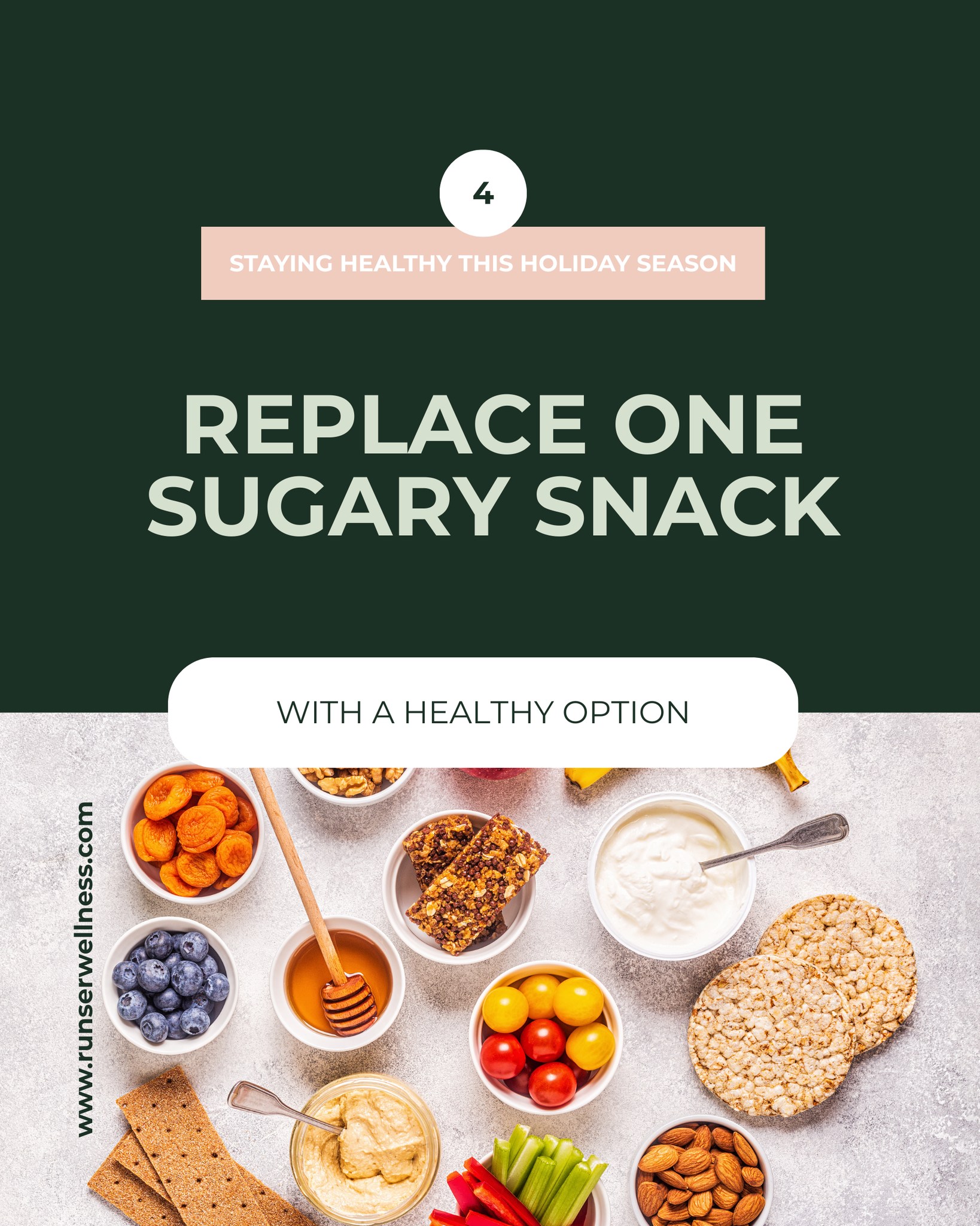 This busy holiday season, let's make a simple swap!
Instead of reaching for a sugary treat, try a handful of nuts or a piece of fruit! 🍏
Nuts provide healthy fats and protein to keep you satisfied, while fruit offers natural sweetness and energy without the dreaded sugar crash.
Small changes can make a big difference in how you feel.
Let’s stay energized and healthy together during this busy time of year! Stay tuned for more tips!