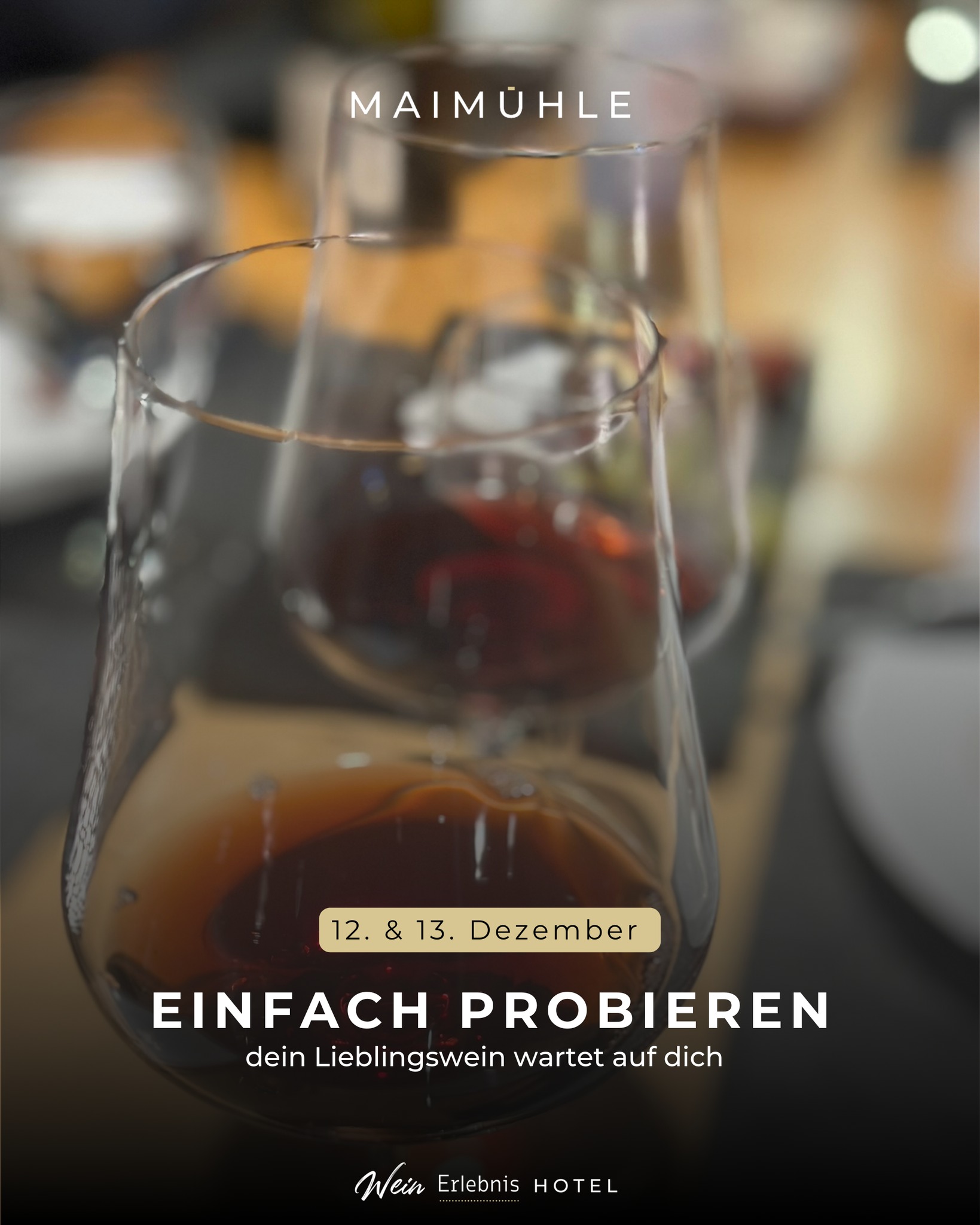Offene Weine - probieren erlaubt!
Am 12. & 13. Dezember öffnen wir ausgewählte Weine zum Probieren. Entdecke deinen Favoriten und nimm ihn direkt mit nach Hause.