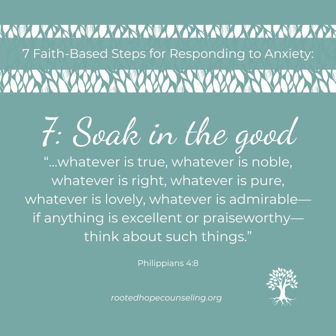 What we dwell on shapes our emotional world.
Scripture invites us to fix our minds on what is true, lovely, and praiseworthy. Rather than ignoring hardships, we anchor our minds in what reflects God’s heart.
Today, intentionally notice one “good” thing. Let it lead your thoughts toward hope. 🌸
#ThinkOnTheseThings #RenewYourMind #ChristianMentalHealth #FaithAndHealing #BiblicalEncouragement #Philippians48 #HopeInChrist #RootedInTruth #RootedHopeCounseling