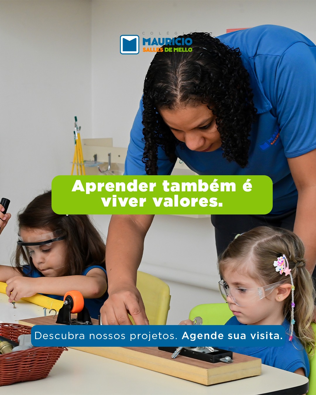 🌱✨ Aprender vai muito além do conteúdo, é vivenciar valores todos os dias.
No Mauricio Salles de Mello, nossos projetos pedagógicos são pensados para desenvolver autonomia, responsabilidade, respeito e curiosidade, sempre com acolhimento e propósito.
As crianças exploram, criam, experimentam e descobrem o mundo ao seu ritmo, com a orientação carinhosa de uma equipe que acredita no potencial de cada uma delas. 💙📚
🔎 Quer conhecer mais de perto nossos projetos? Agende sua visita e venha descobrir uma escola onde aprender também é crescer como pessoa.
Mais que uma escola. Uma tradição que forma gerações.
🌐 www.colegiomauriciosalles.com.br
📞 (61) 3340-5545
📍SHCGN 708, Bloco C – Brasília/DF
#ColégioMaurícioSallesDeMello #EducaçãoComValores #ProjetosPedagógicos #AprenderComPropósito #MétodoMontessori #DesenvolvimentoInfantil #BrasíliaDF #FamíliaMauriciana #MaisQueUmaEscolaUmaTradição