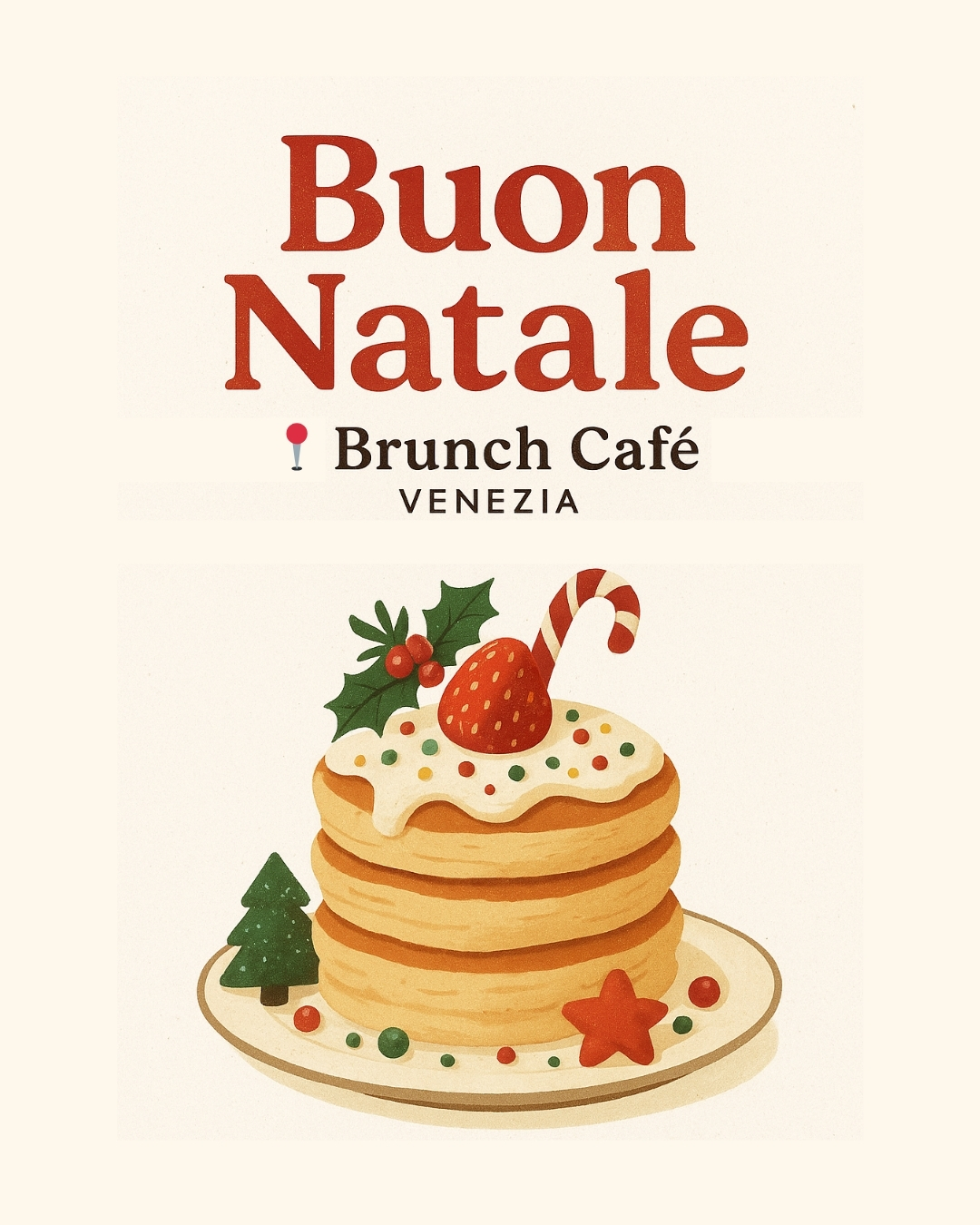 Che il vostro Natale sia soffice come i nostri fluffy pancake, dolce quanto un brunch con la vostra persona del cuore e pieno di momenti... deliziosi!
Da tutta la famiglia del Brunch Café Venezia, grazie per essere parte della nostra tavola ogni giorno.
Buon Natale, #brunchlovers! 🎄🎁
-
May your Christmas be as soft as our fluffy pancakes, as sweet as brunch with your loved ones, and full of... delicious moments!
From the whole Brunch Café Venezia family, thank you for being part of our table every day.
Merry Christmas, #brunchlovers! 🎄🎁
#natale2025 #christmas2025 #brunchcafevenezia #venezia #venice #breakfast #brunchvenezia