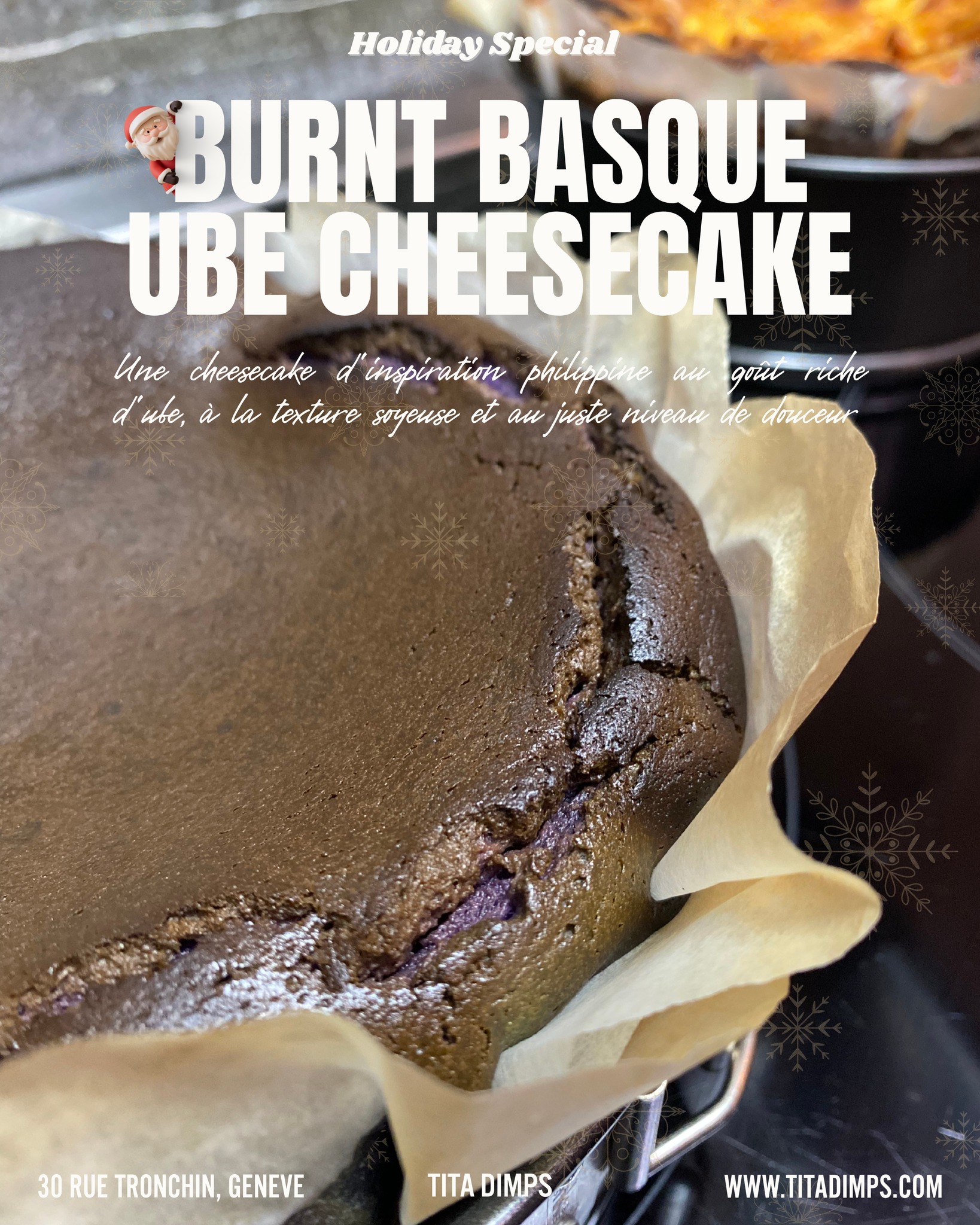 Our Burnt Basque Ube Cheesecake is back and ready to delight! Creamy, dreamy, and perfectly purple. 💜
To order:
📞 022 733 0614
💬 Facebook: Tita Dimps
📩 Instagram: @titadimps
Reserve yours today! 🍰💛