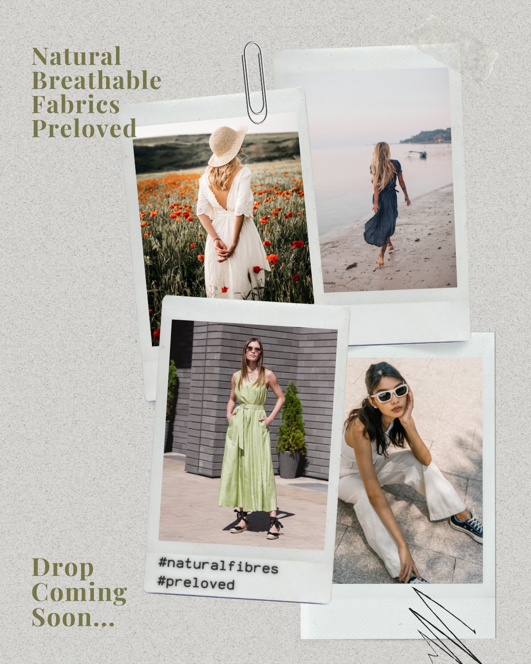 🌿 Natural, breathable fabrics, preloved.
Linen, cotton, silk, hemp, occasional & everyday drop coming soon. Stay tuned 📣
Natural curated pieces sourced from Melbourne, Victoria.
#naturalfibrefashion
#naturalclothingaustralia
#cottonandlinen
#cottondressaustralia
#linendressaustralia
#sustainablewardrobe
#ethicalfashionaustralia
#australianpreloved
#prelovedperth