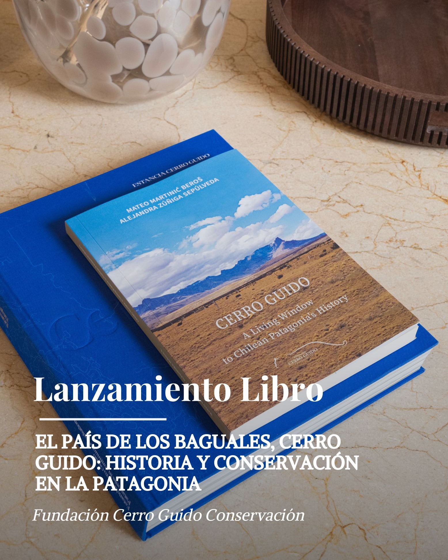 El 3 de diciembre presentamos en el Club de la Unión, Punta Arenas, nuestro nuevo libro “El país de los baguales, Cerro Guido: historia y conservación en la Patagonia”.
Una obra escrita por el historiador y Premio Nacional de Historia, Mateo Martinic Beros, en coautoría con Alejandra Zúñiga Sepúlveda, investigadora en patrimonio.
Este libro rescata la memoria natural, cultural y humana del territorio, integrando historia, paisaje y comunidad en un relato que pone en valor la esencia de Cerro Guido y la Patagonia austral.
Pronto disponible en español e inglés.
-
On December 3rd, we launched our new book “Cerro Guido, a Living Window to Chilean Patagonia's History” at the Club de la Unión in Punta Arenas.
Written by historian and Chile’s National History Award recipient Mateo Martinic Beros, together with heritage specialist Alejandra Zúñiga Sepúlveda, this work brings to life the natural, cultural, and human history of Cerro Guido and southern Patagonia.
Soon available in English and Spanish.
@munitorresdelpaine
@estancia.cerroguido
@fundacion_mateomartinicberos
#PatagoniaChile #WildPatagonia #CulturaPatagonica #NatureConservation #DiscoverPatagonia