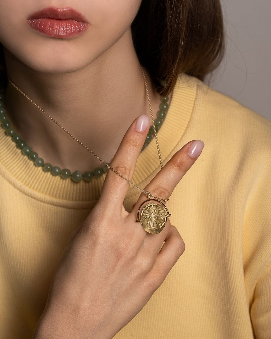 A little Byzantine magic, ready to wear every day 💛 #fotinipsarouli #fotinipsaroulijewellery #finejewelry #handmadejewelry