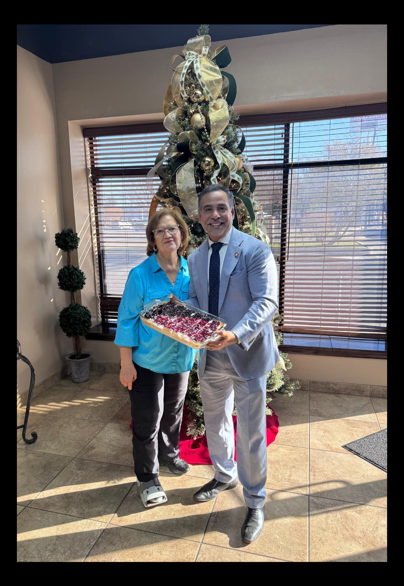 Always great to have Mrs. Libson stopping by! Thankful for all the work she puts in for our community!