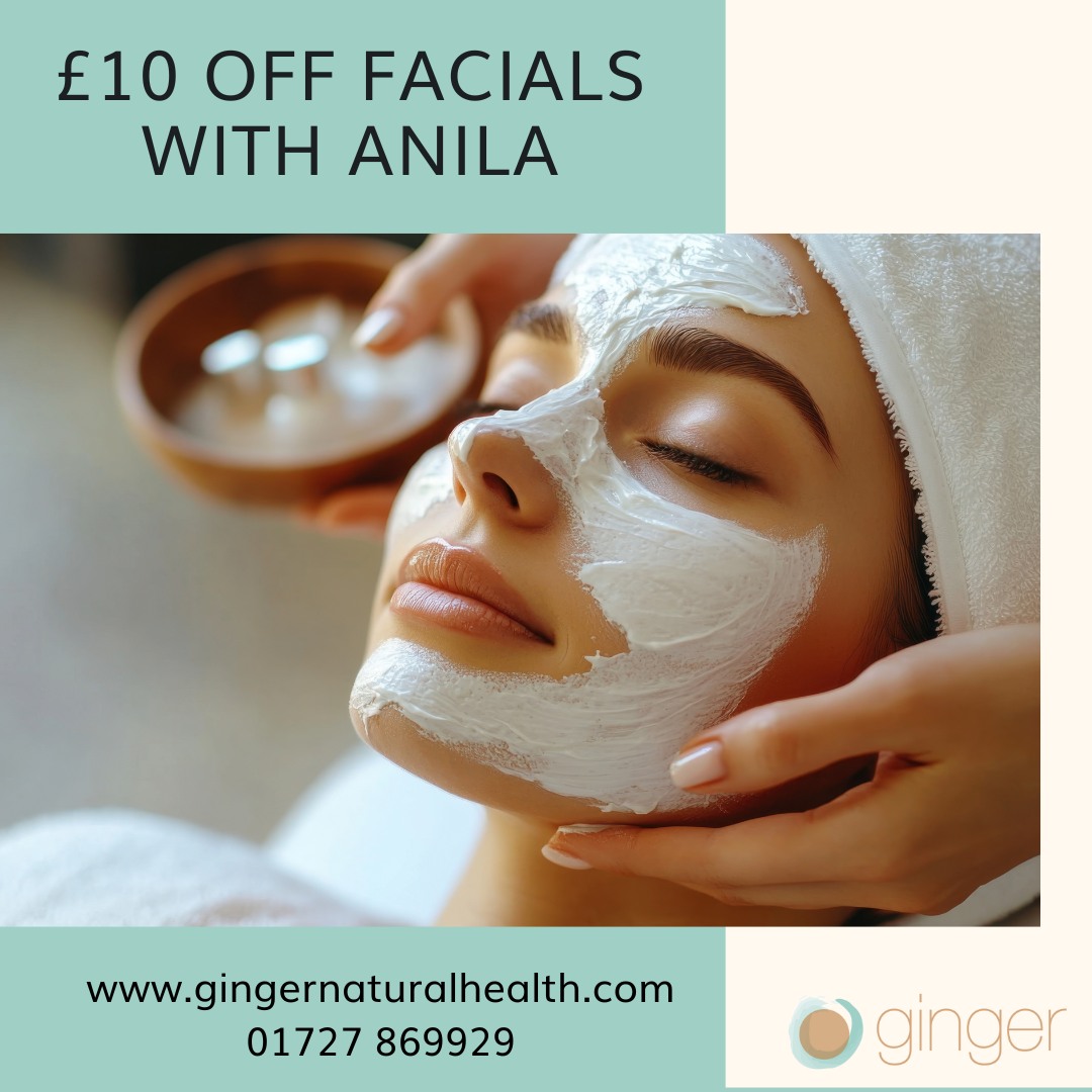 Get ready to pamper yourself this December with a special offer from Anila! Enjoy £10 off all facials and treat your skin to some well-deserved care. Whether you're looking to rejuvenate or relax, Anila's expert touch will leave you glowing. Don't miss out on this fantastic opportunity to elevate your self-care routine!
Offer ends 31.12.25
Book online or call 01727 869929.
