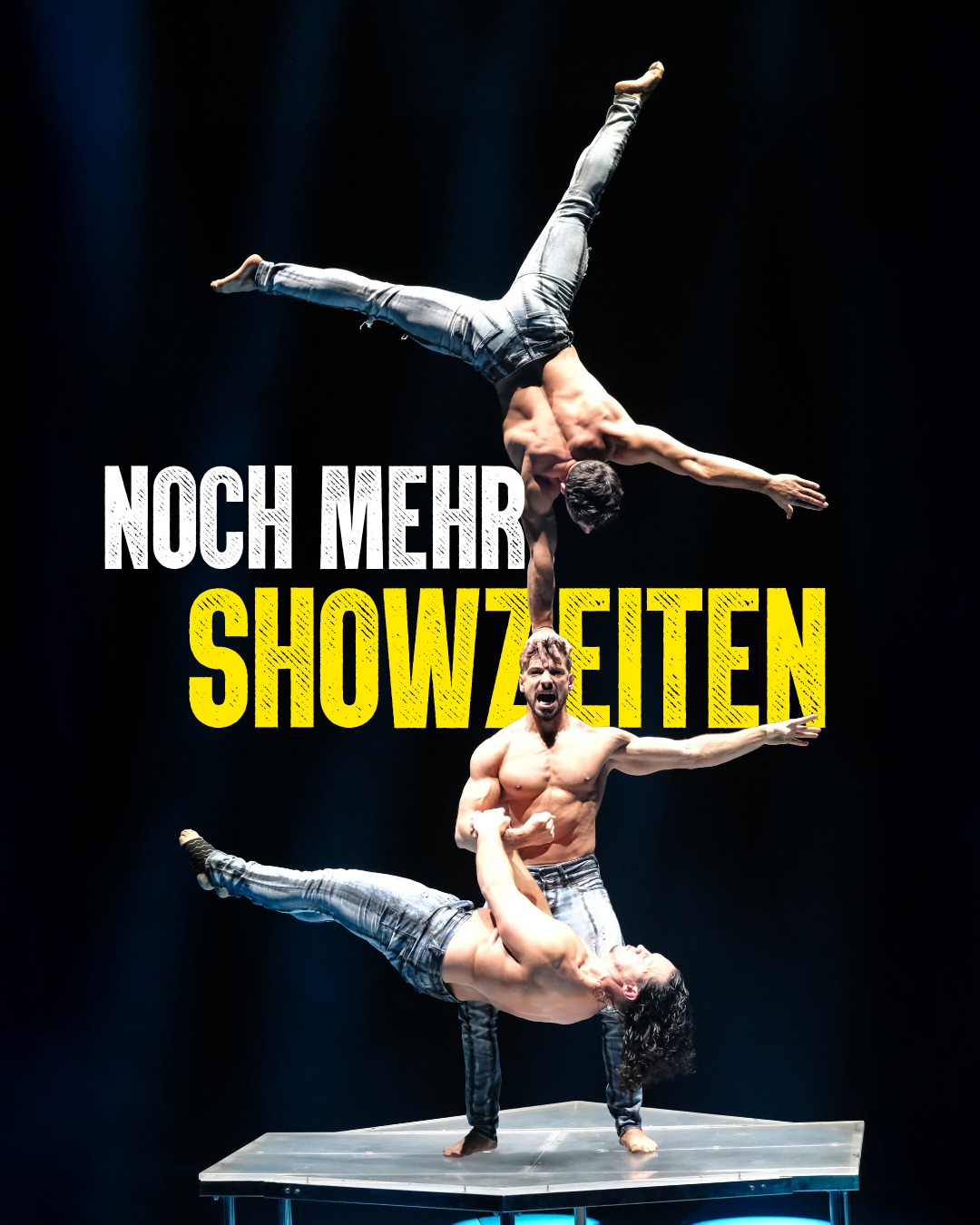 Wir haben gute Neuigkeiten! 🔥
Ab sofort gibt es noch weitere Showzeiten für eure Lieblings-Show in Kassel. 🤩🫶🏼
👉🏼 Zusätzlich findet jeden Samstag und Sonntag jeweils um 11:00 Uhr eine Zusatzvorstellung statt. Alle Daten seht ihr, wenn ihr nach links swipt. ➡️
Jetzt habt ihr noch mehr Showzeiten zur Auswahl!
Wir freuen uns schon riesig!