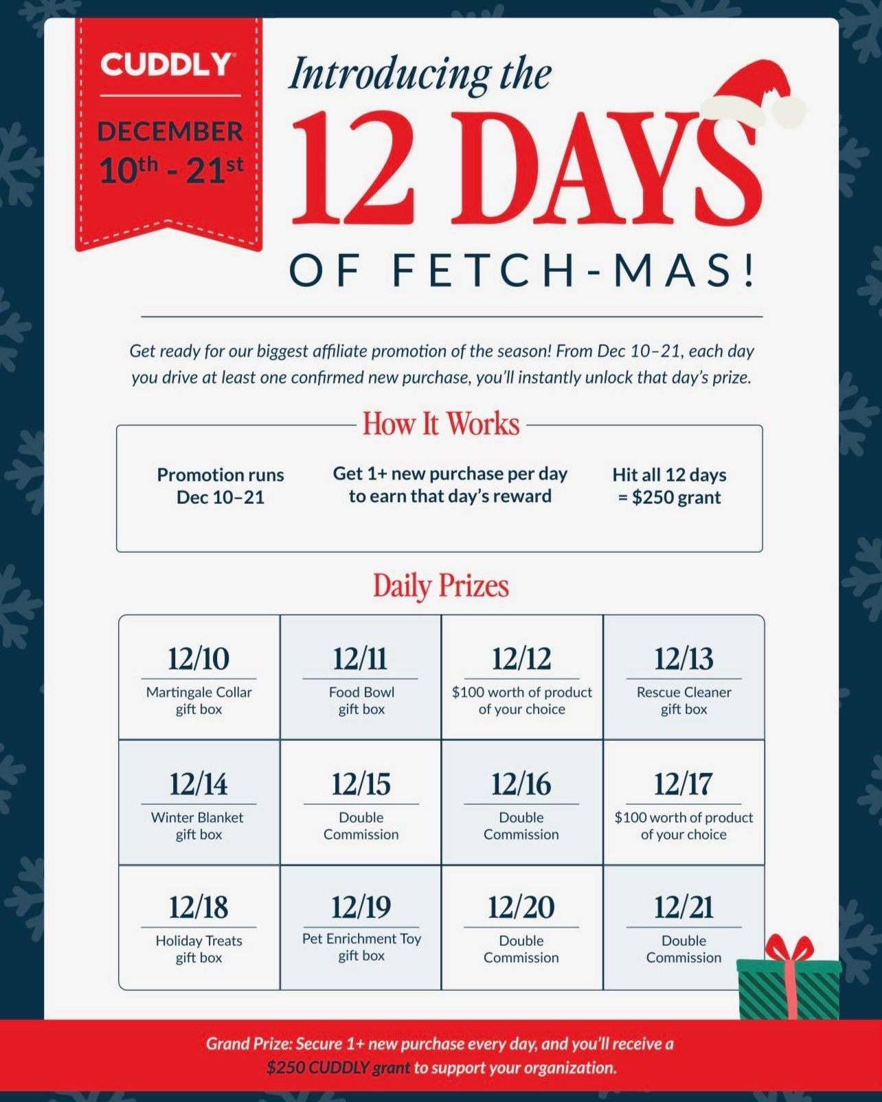 🎉 HSNT x CUDDLY: 12 Days of Fetch-mas! 🎉🎄🐾
We’re thrilled to partner with @welovecuddly for their 12 Days of Fetch-mas!
Starting Dec 10, your purchase of CUDDLY pet food through our link can help us unlock 12 days of extra gifts for the animals in our care.
Here’s how the Fetch-mas magic happens:
✨ One purchase = one gift unlocked
✨ One new purchase each day from Dec 10–21 = all 12 gifts unlocked + an extra $250 grant 💰
Your everyday shopping can make a BIG impact this holiday season and help make Fetch-mas unforgettable for our pets 🐶🐱❤️
Stay tuned for the link and join us in spreading the Fetch-mas cheer! 🐾
#HumaneSociety #SupportLocalShelters #AdoptDontShop #cuddly #welovecuddly