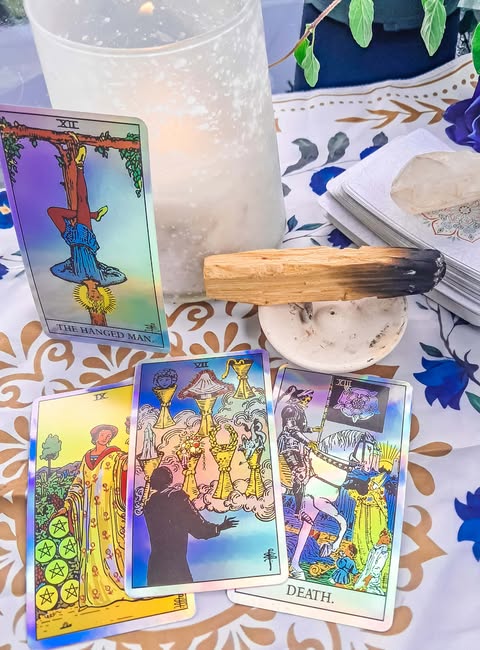 This morning arrived wrapped in fog — mountains softened, edges blurred, the world quiet enough to hear what usually goes unnoticed. Palo Santo felt like the right smoke offering today, a gentle call to the ancestors and a reminder that clarity often comes after stillness, not before.
The energy of the day is the Seven of Cups.
Today opens with many choices — emotional, mental, spiritual. You may be offered multiple ways to respond, believe, feel, or move forward. This card always reminds me of the Holy Grail scene in Indiana Jones — a table full of cups, only one holding life, the others holding poison. There is no sign on the outside to tell you which is which. Logic won’t save you here. Only intuition will.
What we are meant to lean into is the Nine of Coins.
Notice the shift from yesterday. What was once something to wait for is now something to embody. This is earned stability. Self-trust. Knowing your worth without needing to prove it. Lean into choices that support the life you are actively building — not the ones that distract you with illusion or urgency.
What to be mindful of is Death.
Something is ending. A version of self. A pattern. A belief. A story that has already run its course. The warning here is not about loss — it is about resistance. Do not cling to what is already dissolving. Let endings be clean so transformation can be real.
✨ The message of the day:
Many cups are offered today, but not all are meant for you. Choose with your inside eyes. Choose what reflects the life you want to live into. Stand in your grounded worth. Release what no longer belongs. What you choose today matters — not because it is dangerous, but because it is powerful.
The fog will lift. Trust your knowing.
#DailyTarot #TarotOfTheDay #CollectiveReading #SevenOfCups
#NineOfPentacles #DeathCard #SpiritualGuidance #IntuitiveLiving
#AncestralWisdom #MorningRitual #ChooseWisely #InnerSight
#MysticPath #GroundedMagic #TransformationEnergy #SoulAlignment